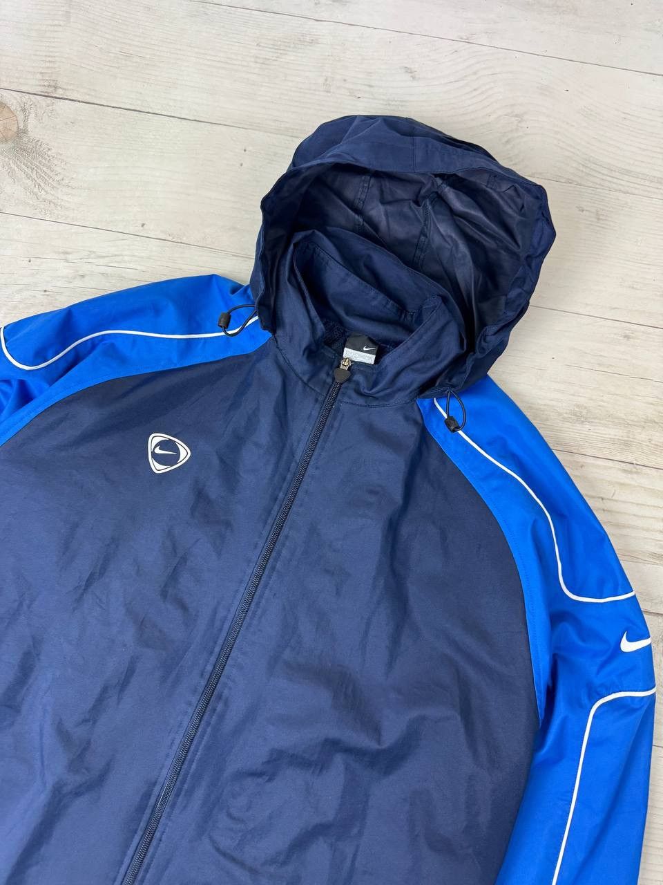 Nike Vintage Nike Windbreaker Jacket Hooded Nylon Swoosh 00s Size US XXL / EU 58 / 5 - 10 Thumbnail