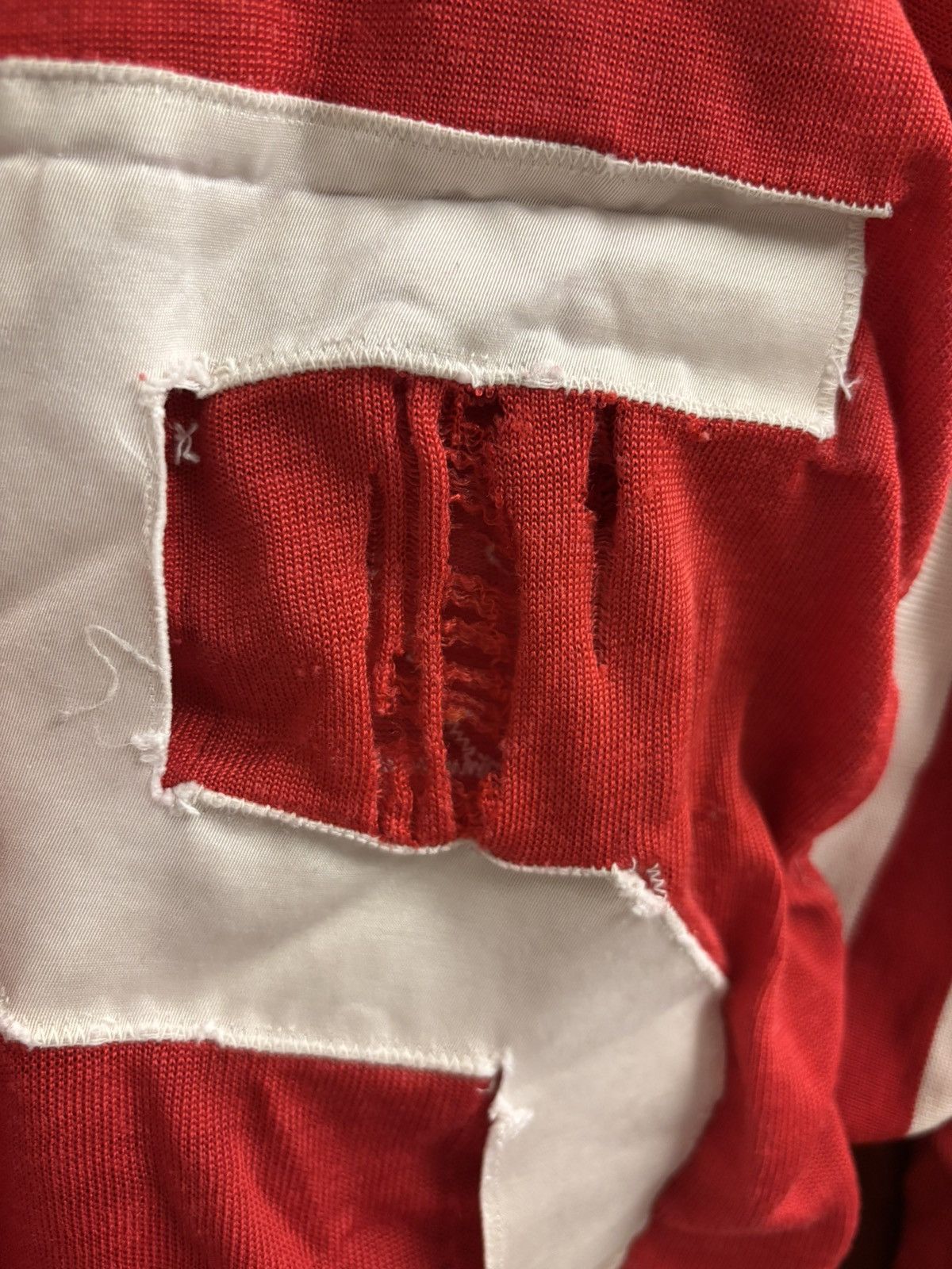 Vintage Craft Cochran 50s thrashed distressed football shirt Size US M / EU 48-50 / 2 - 5 Thumbnail