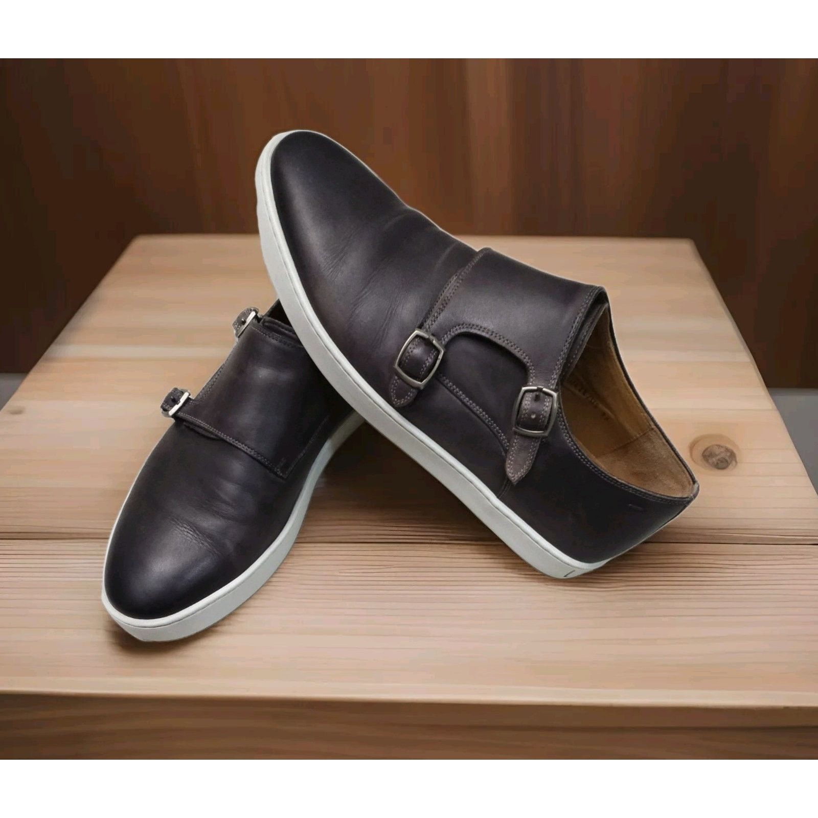 Magnanni Magnanni Latham Men's Brown Leather Shoes Size 9.5 Size US 9.5 / EU 42-43 - 3 Thumbnail