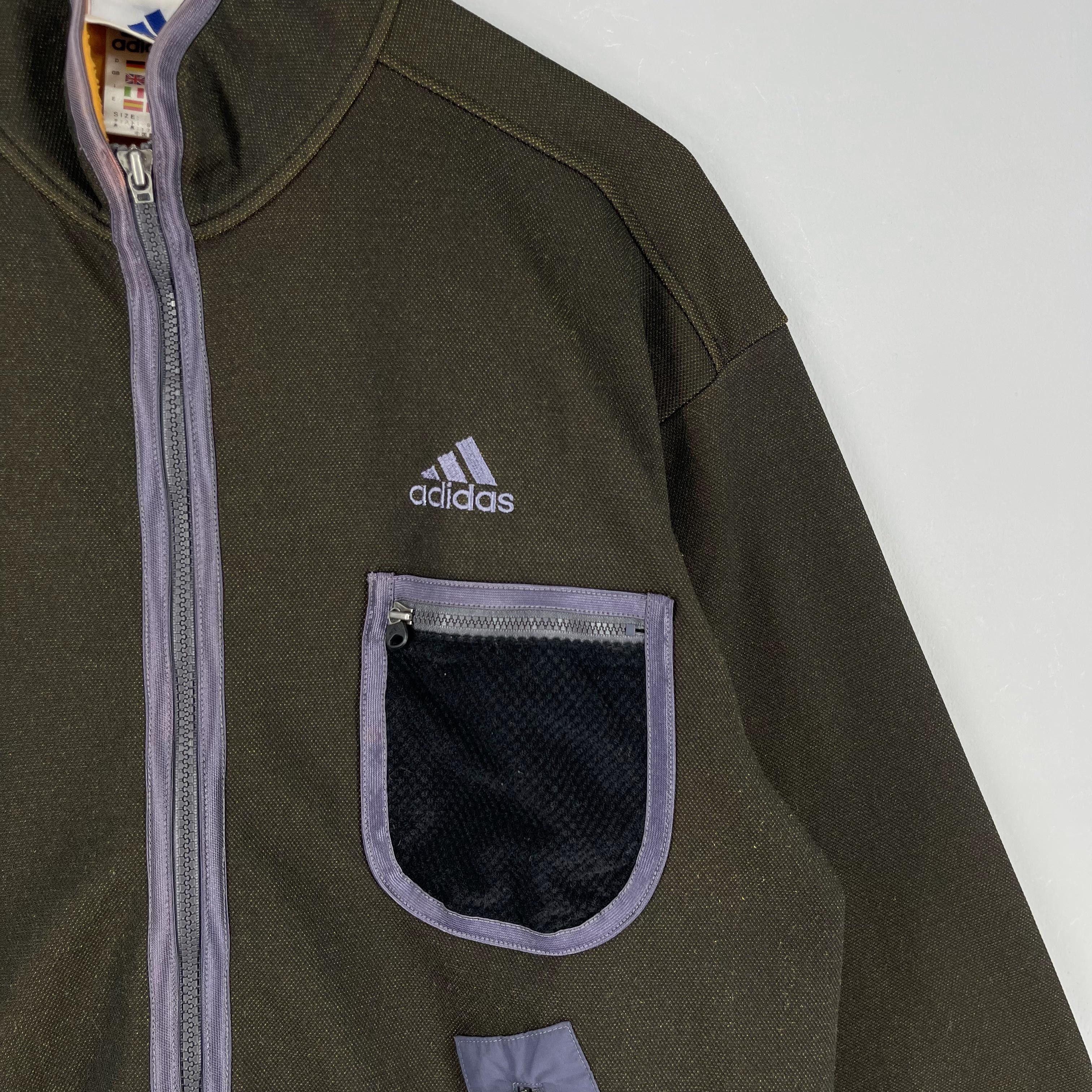Adidas Vintage ADIDAS EQUIPMENT Zipper Fleece Jacket Size US L / EU 52-54 / 3 - 2 Thumbnail