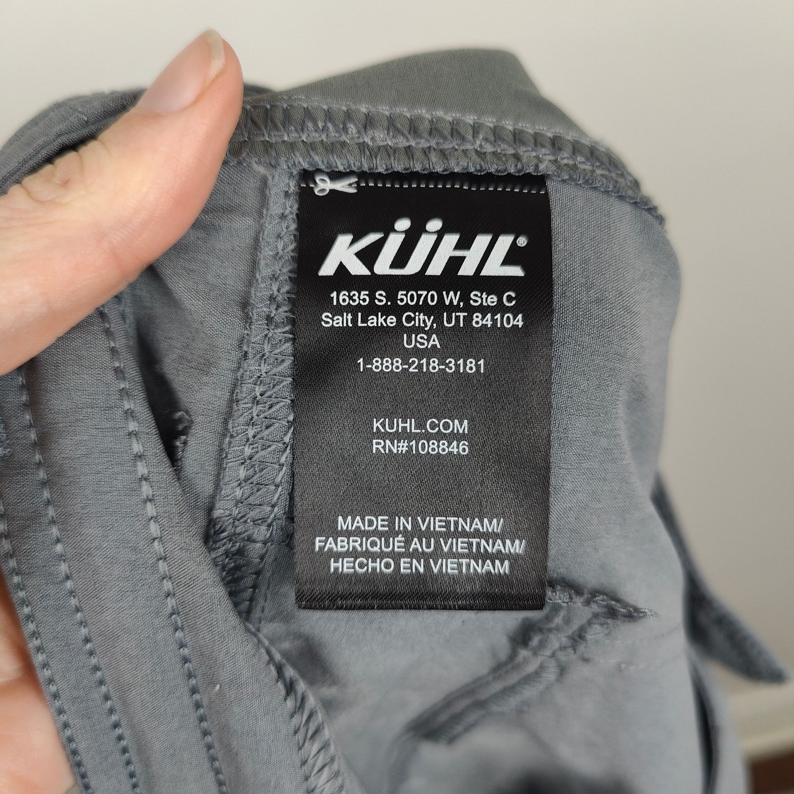 Kuhl Kuhl Freeflex Roll Up Cargo Pants Womens 12 Flint Gray Size 34" / US 12 / IT 48 - 8 Thumbnail