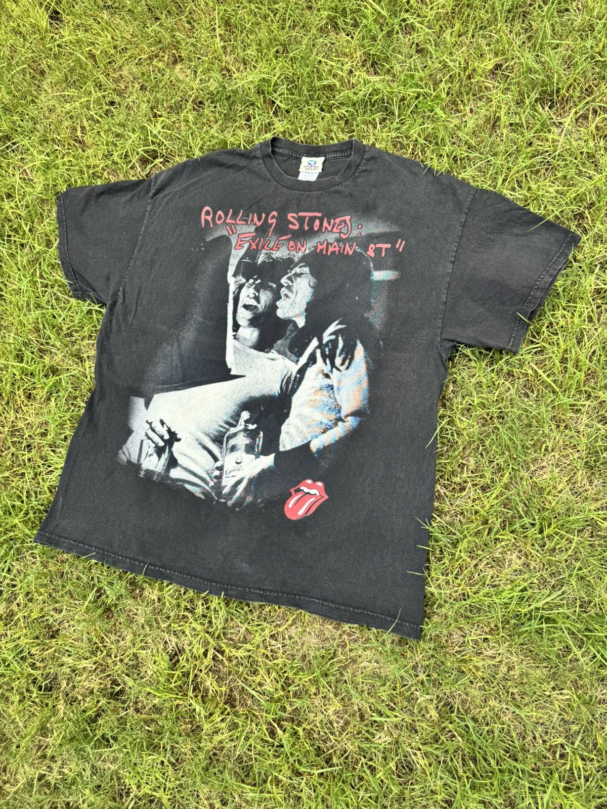 The Rolling Stones Vintage The Rolling Stones Exile On Main St Tie Dye T Shirt Size US XL / EU 56 / 4 - 2 Thumbnail