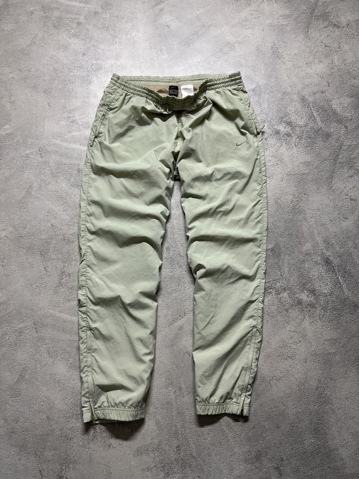Vintage Vintage Y2K Nike Nylon Mini Swoosh Drill Pants 00’s Size US 36 / EU 52 - 3 Thumbnail