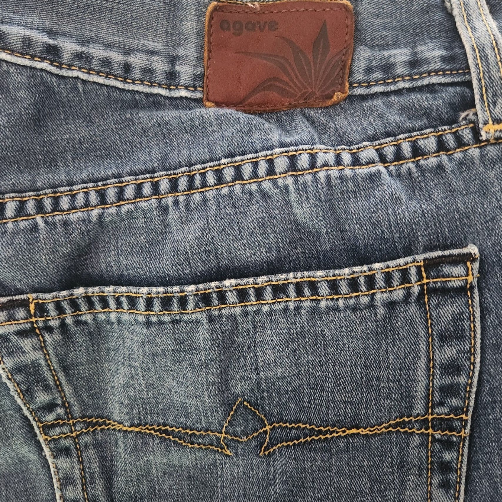 Vintage Agave Jeans Mens 36x31 Classic Straight Blue Made In USA Casual Size US 36 / EU 52 - 7 Thumbnail