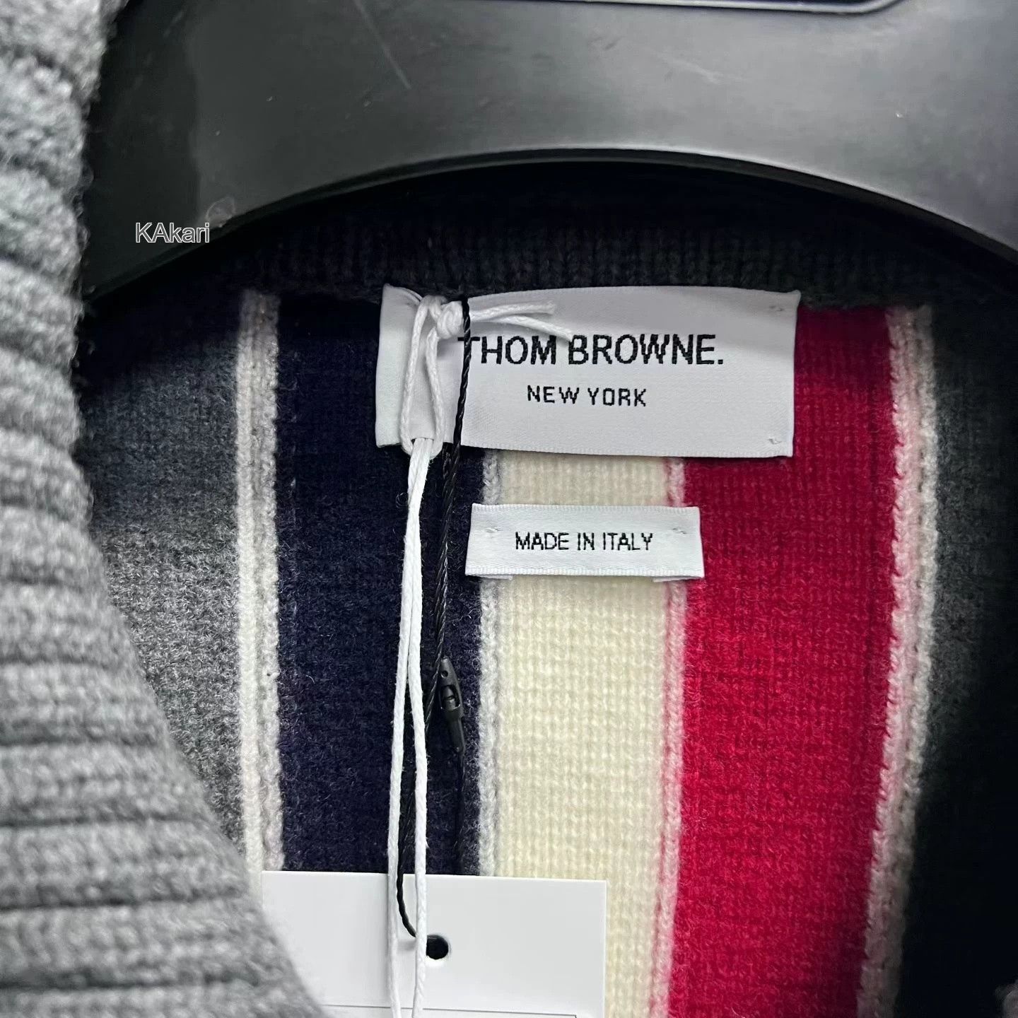 Thom Browne Thom Browne Gray RWB Stripe Merino Jacket Size US M / EU 48-50 / 2 - 2 Thumbnail