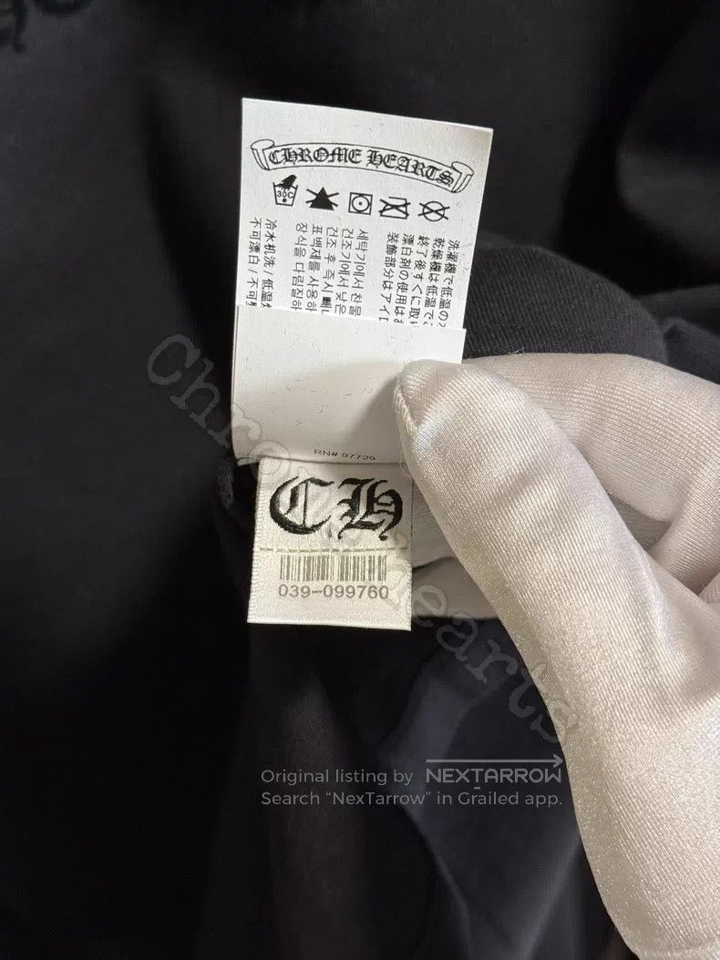 Chrome Hearts CHROME HEARTS Size M Black flocking long sleeves Size US M / EU 48-50 / 2 - 3 Thumbnail