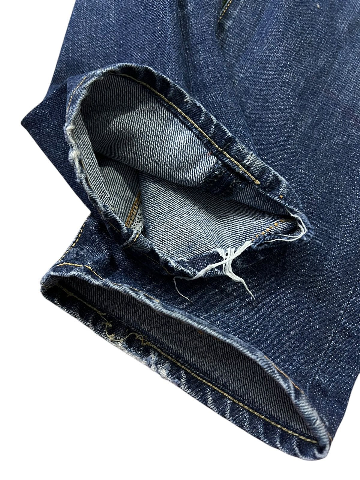 45rpm × If Six Was Nine × Le Grande Bleu (L.G.B.) Vintage 90’s Style 45rpm Distress Jeans Very Rare Size US 28 / EU 44 - 15 Thumbnail