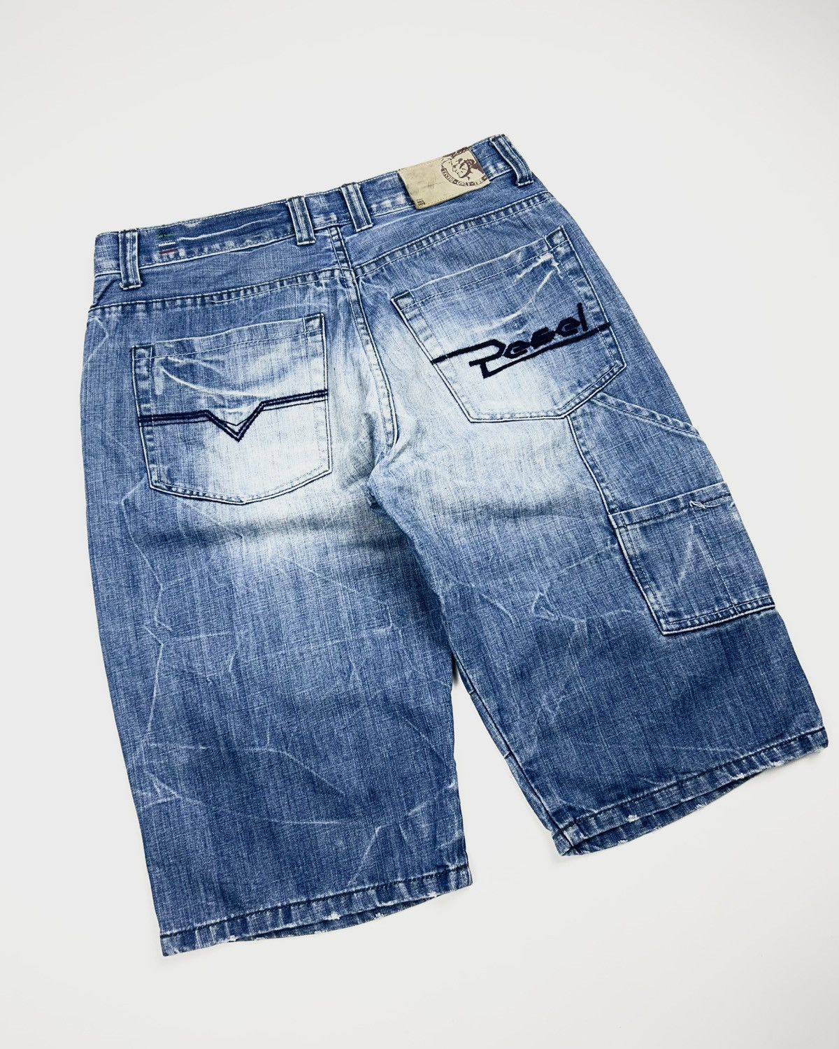 Carhartt × Diesel × JNCO rare Diesel vintage denim workwear shorts y2k Size US 32 / EU 48 - 3 Thumbnail