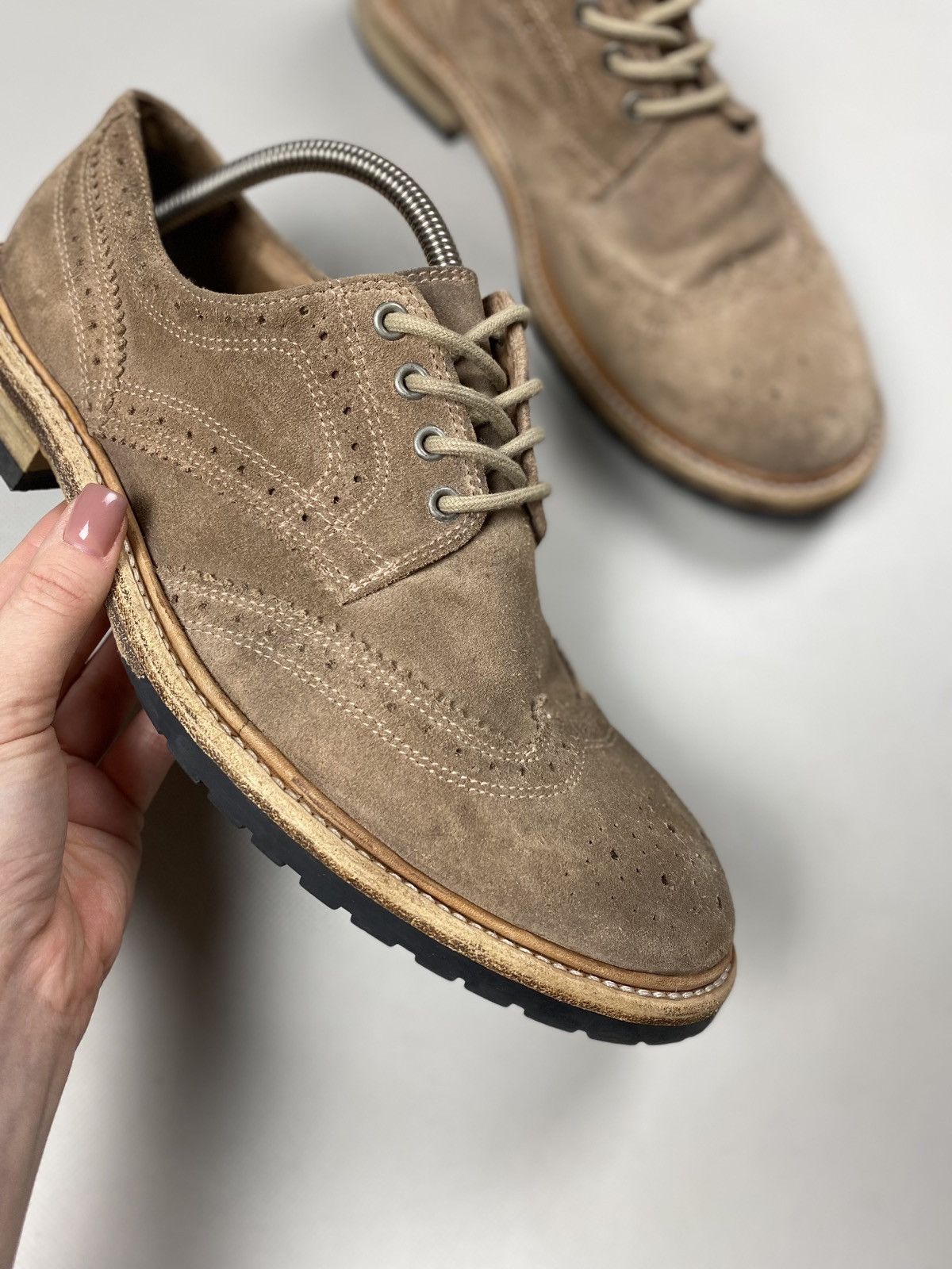 Allsaints Allsaints men’s suede brogue shoes size 43 / US 10 Size US 10 / EU 43 - 5 Thumbnail
