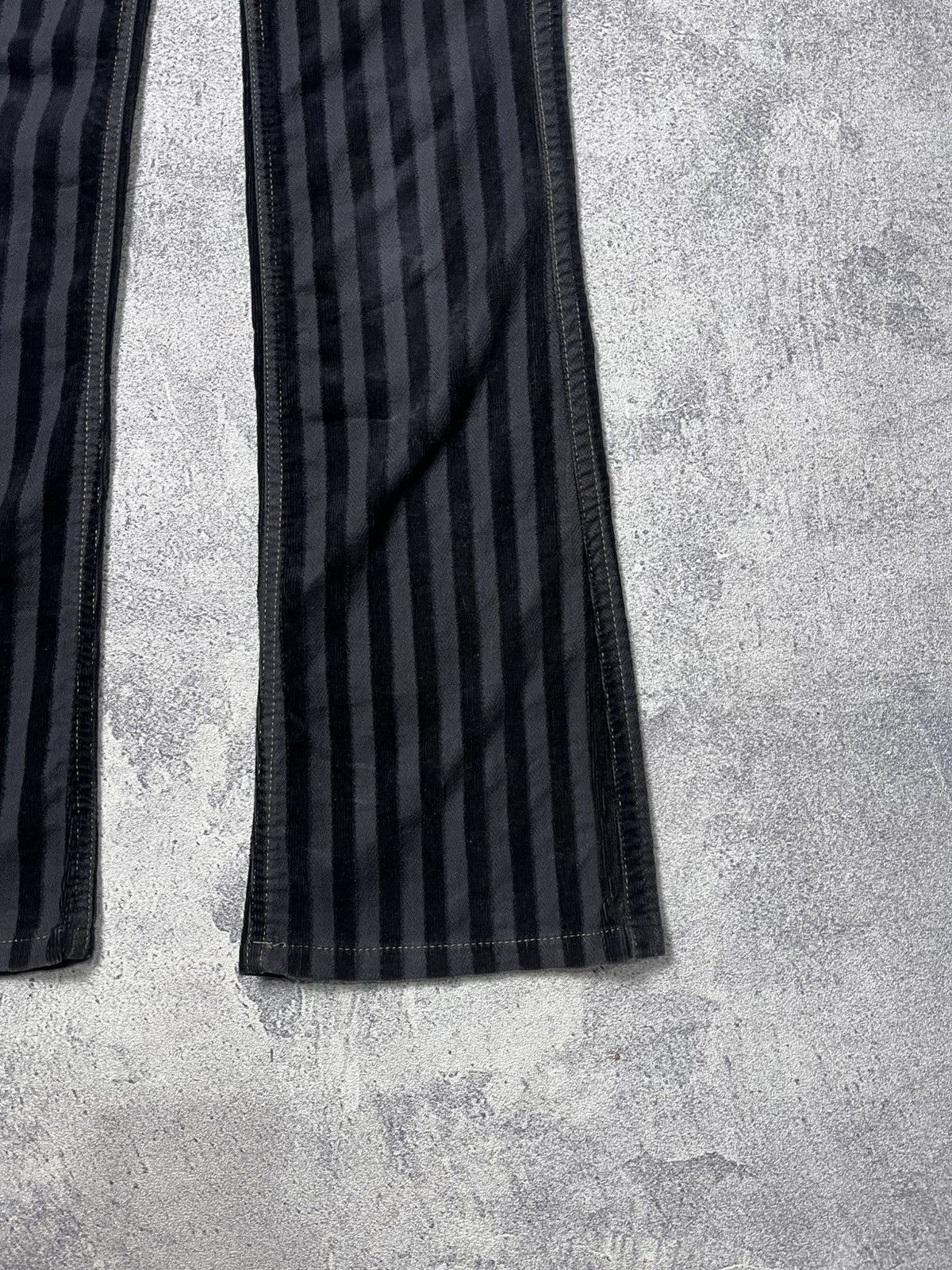 Japanese Brand Camel Road Flared Pants Striped Corduroy Size US 27 - 4 Thumbnail