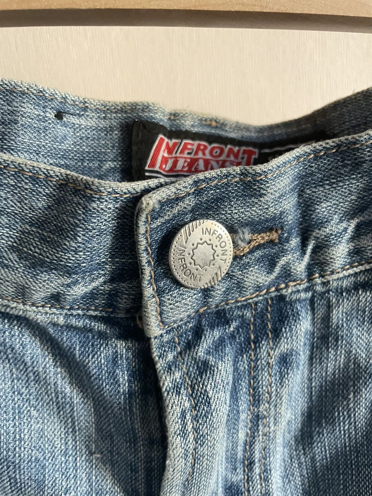 Handmade Custom y2k jeans shorts , playboy bunny , WRLD 999 Size 28" / US 6 / IT 42 - 8 Thumbnail