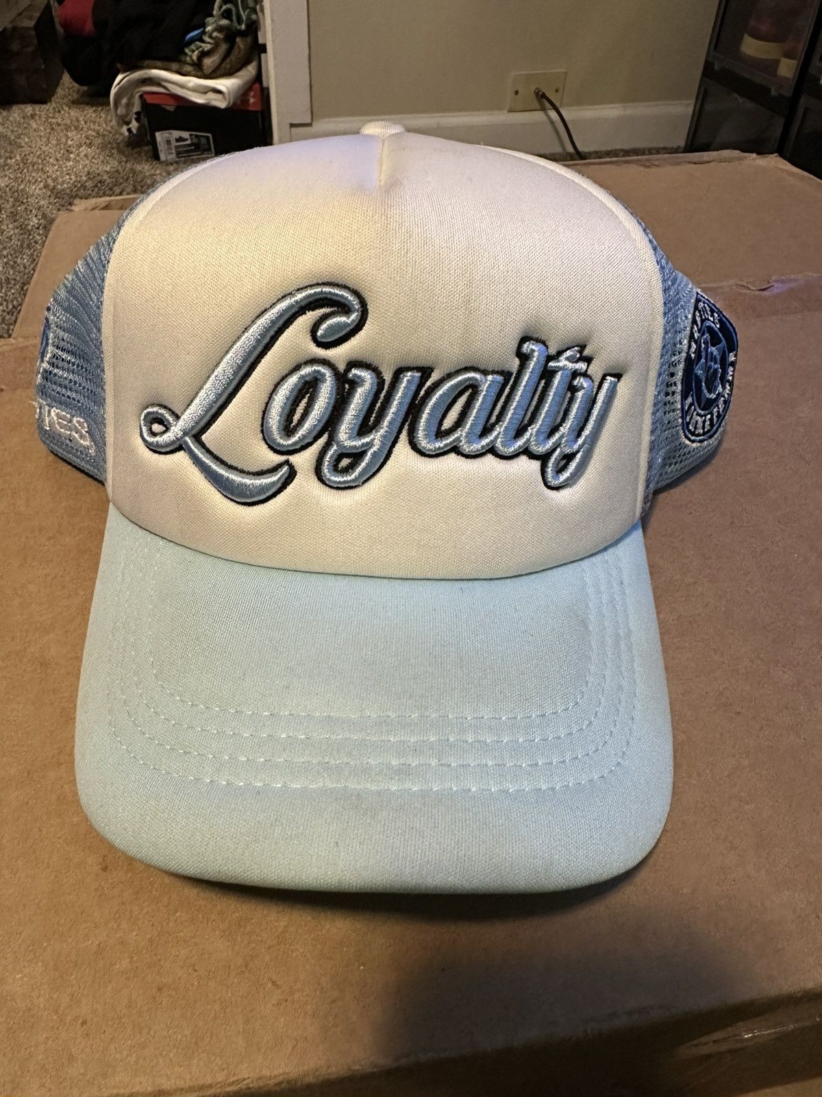 Homme + Femme La Homme Femme Mob Ties Loyalty Trucker Blue Cap Size ONE SIZE - 1 Thumbnail
