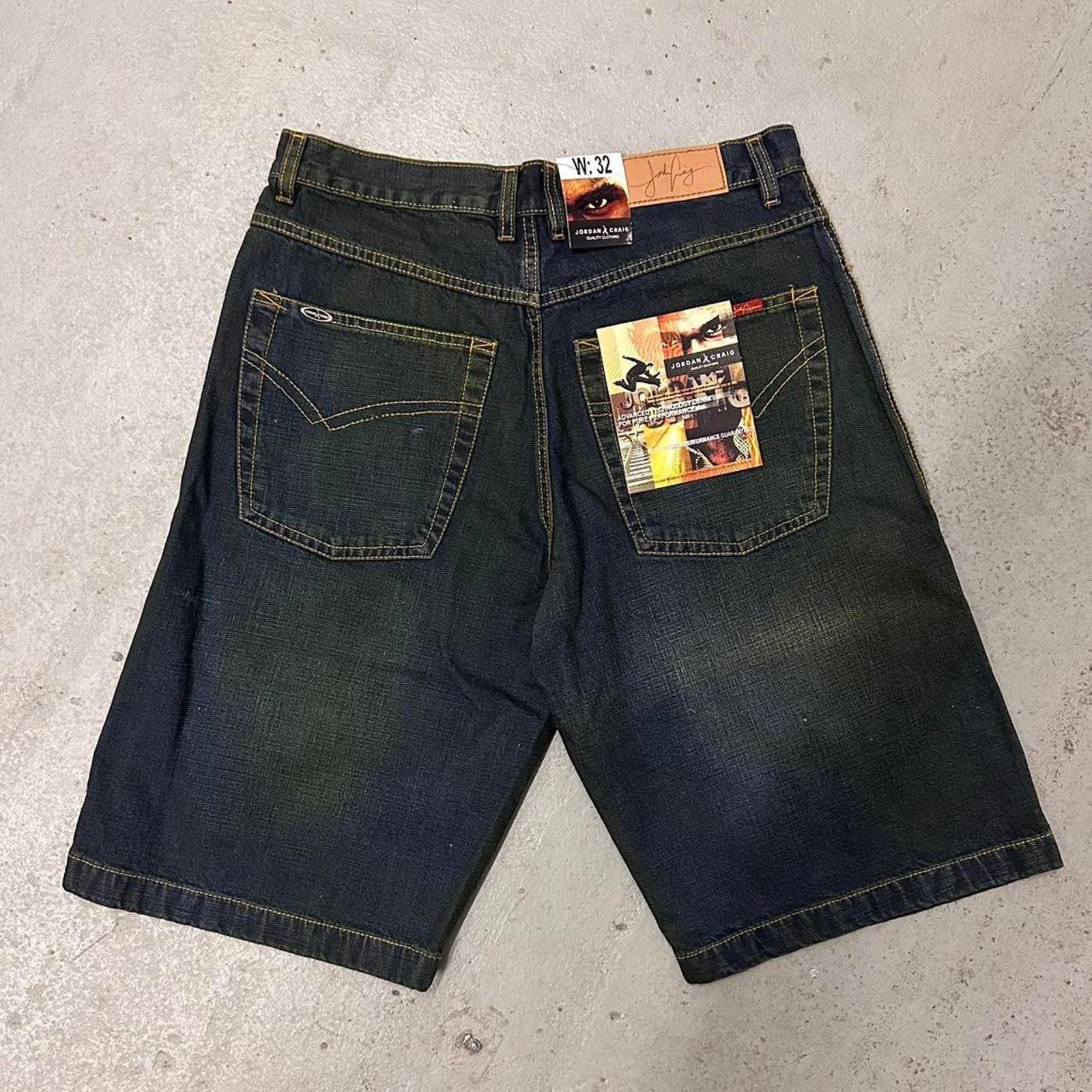 Vintage Vintage Baggy Y2k Urban Wide Leg Blue Denim Shorts Men Sz 32 Size US 32 / EU 48 - 2 Thumbnail