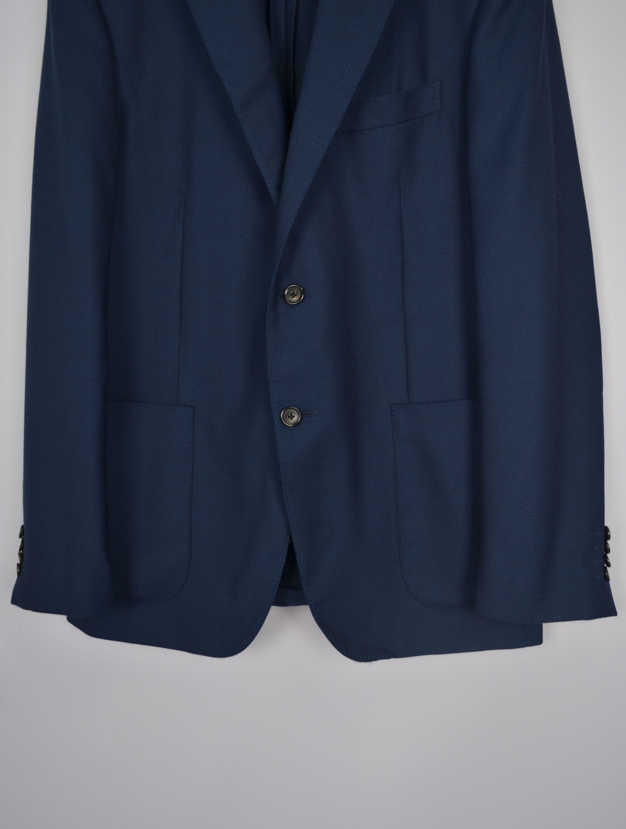 Pal Zileri Pal Zileri Vicenza Navy 100% Lana Wool Unlined Blazer Jacket Size 42R - 3 Thumbnail