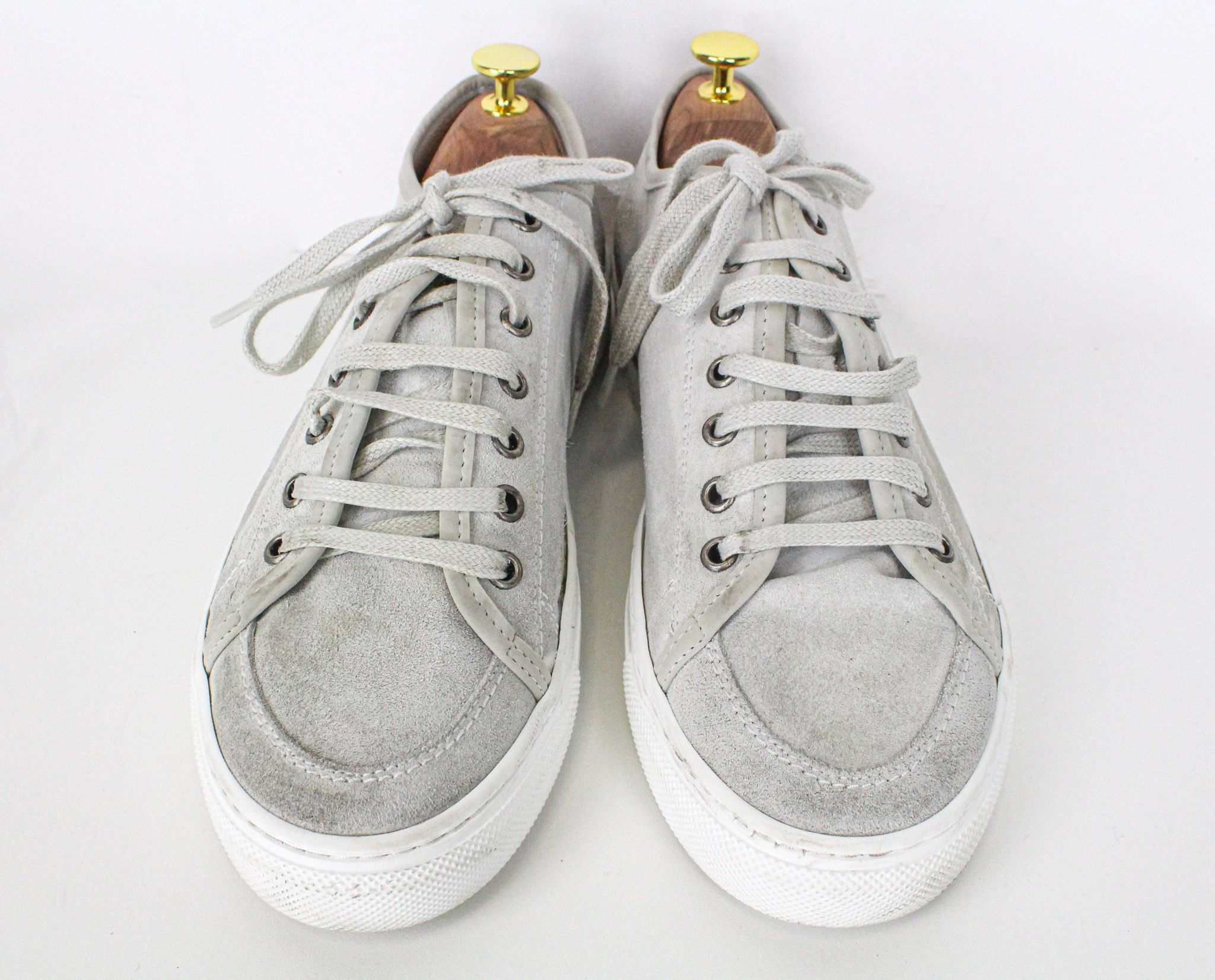 Suitsupply EU41 Grey Suede Laced Low-Top 72216 Size US 8 / EU 41 - 2 Thumbnail
