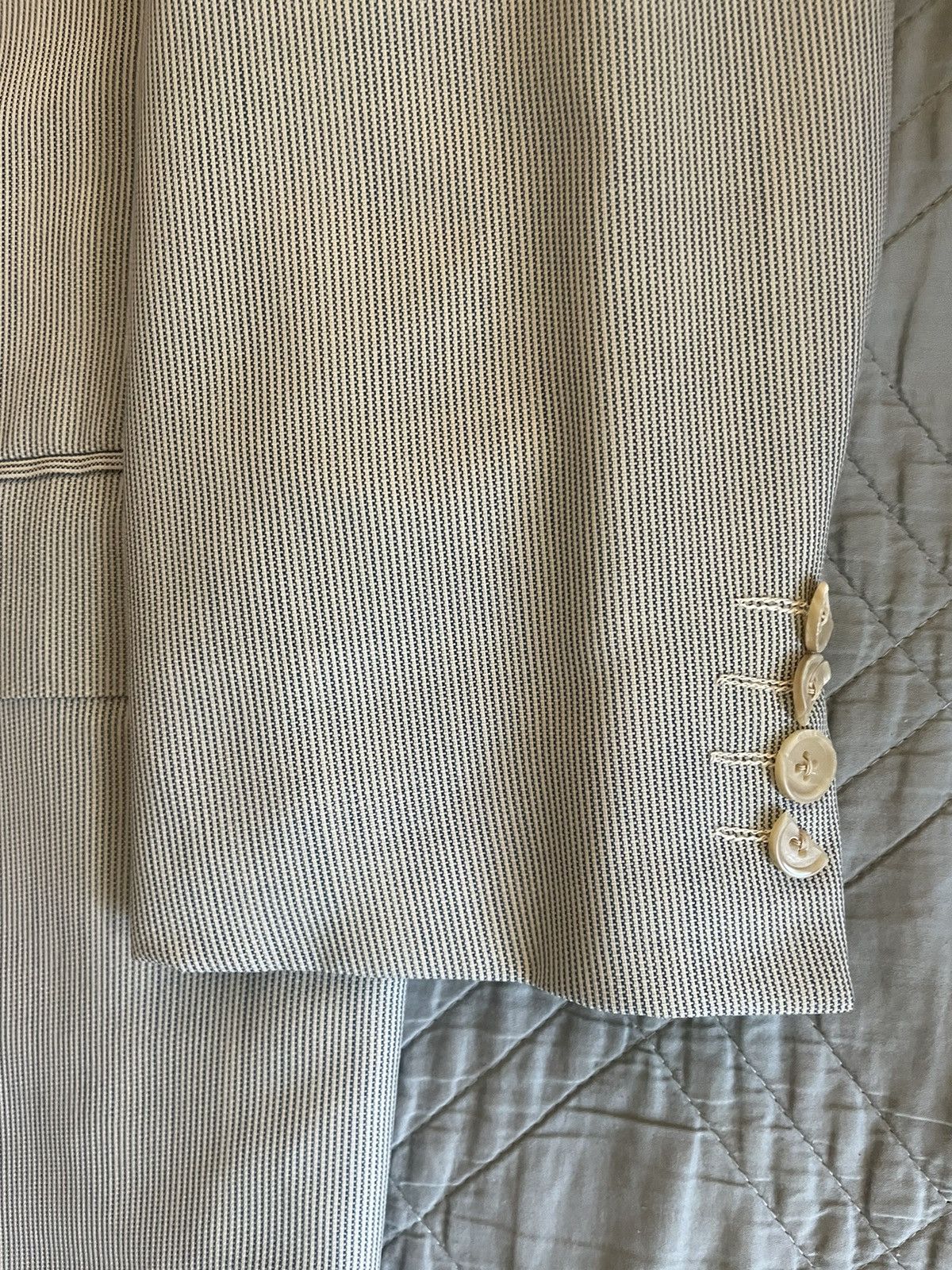 Ermenegildo Zegna Subtle Stripe Travel Jacket Size 44R - 3 Thumbnail