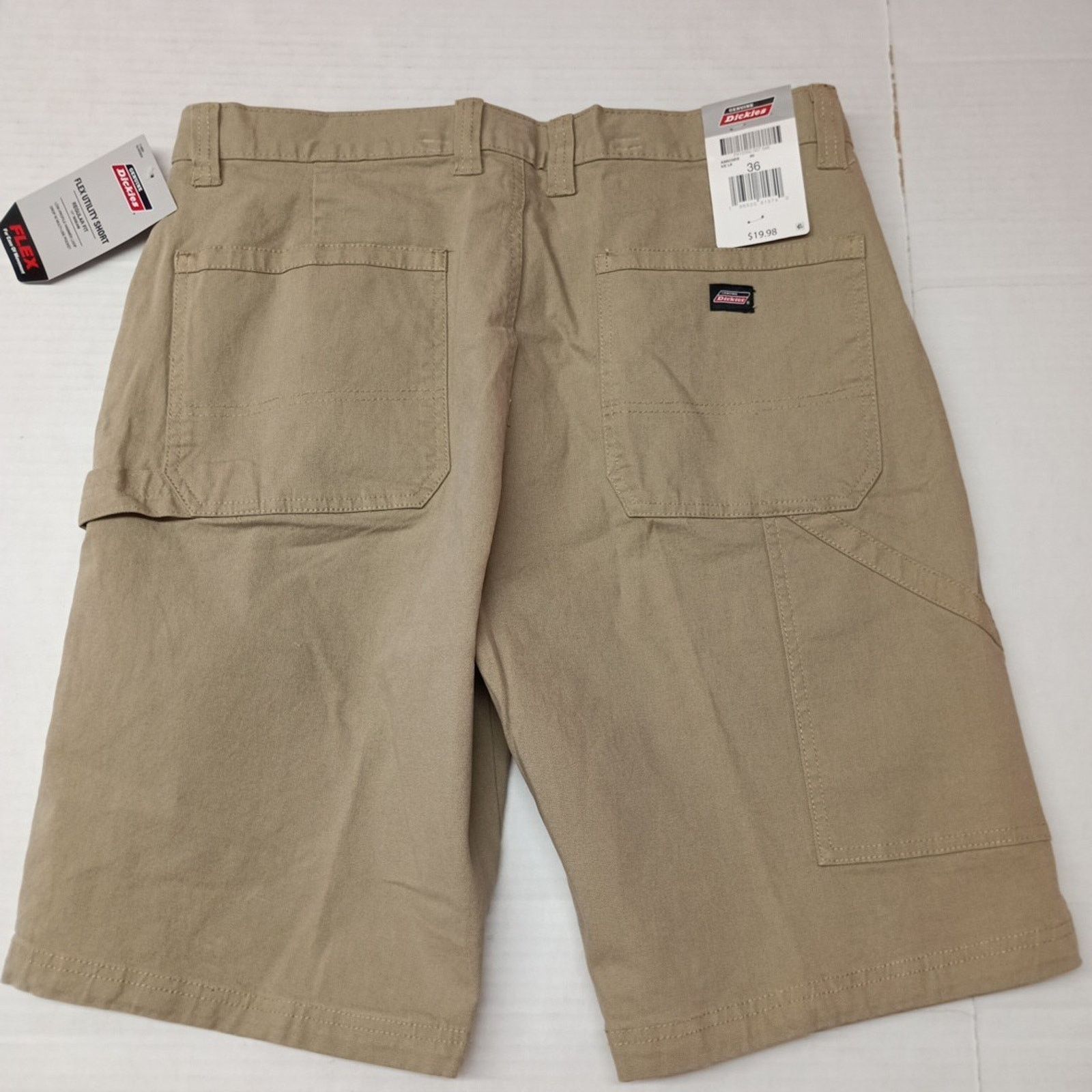 Dickies Dickies Men's Size 36 11” Ins Beige Work Shorts Flex Utility Size US 36 / EU 52 - 4 Thumbnail
