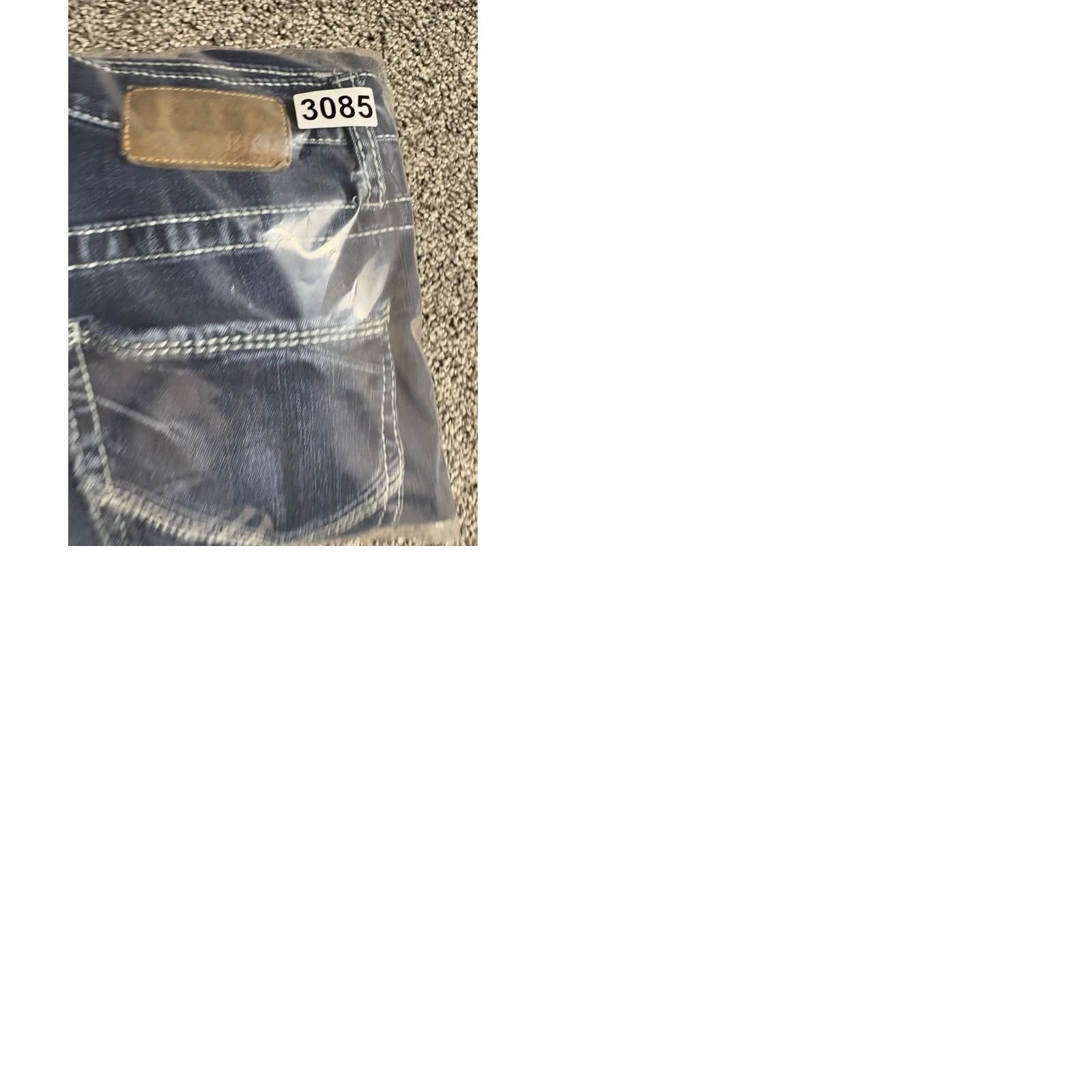 BKE BKE Jake Straight Jeans Mens 31x30 Dark Wash Stretch Denim Thick Stitch Flex Size US 31 - 9 Thumbnail