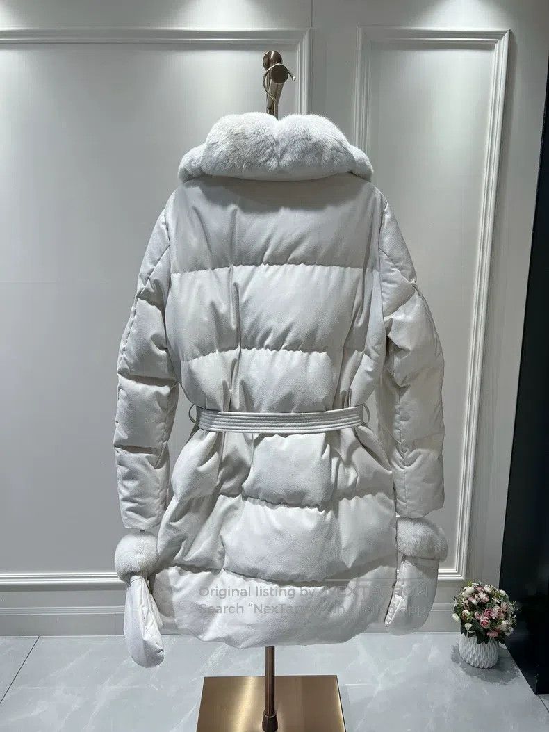 Loro Piana Loro Piana Collaboration, Totoro fur-trimmed long down jac Size XXS / US 00 / IT 34 - 2 Thumbnail