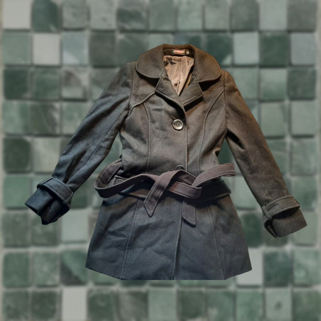 Vintage VINTAGE Jinfeng Fu Womens coat Jacket Size 42 Black Long Sleeve Cotton Lycra 2 button overcoat Womens Size M / US 6-8 / IT 42-44 - 1 Thumbnail