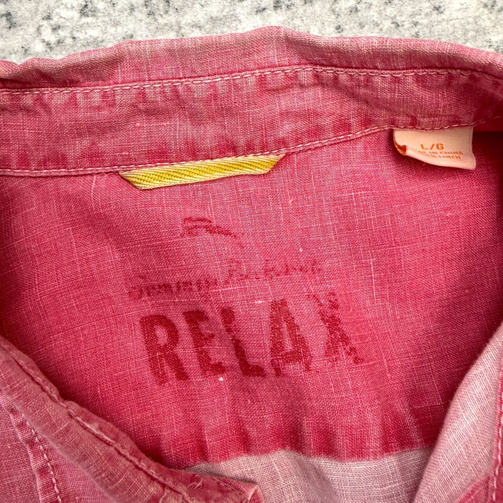 Tommy Bahama Tommy Bahama Shirt Men Large Pink Linen Button-Up Beach Resort Casual Relaxed Fit Size L Size US L / EU 52-54 / 3 - 7 Thumbnail