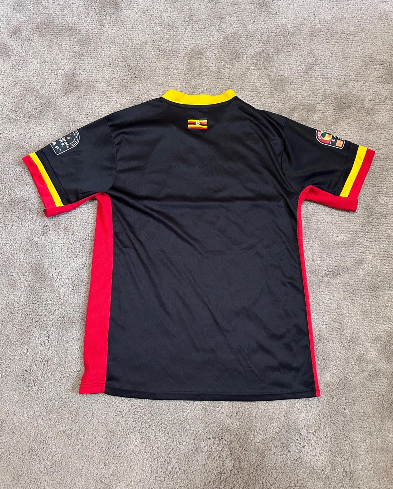 Errea 2017 Errea Fufa Uganda National Team Black Soccer Jersey Size US M / EU 48-50 / 2 - 6 Thumbnail