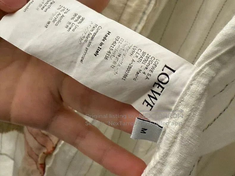 Loewe Loewe Striped Patchwork Long Sleeve Shirt. Size US M / EU 48-50 / 2 - 5 Thumbnail