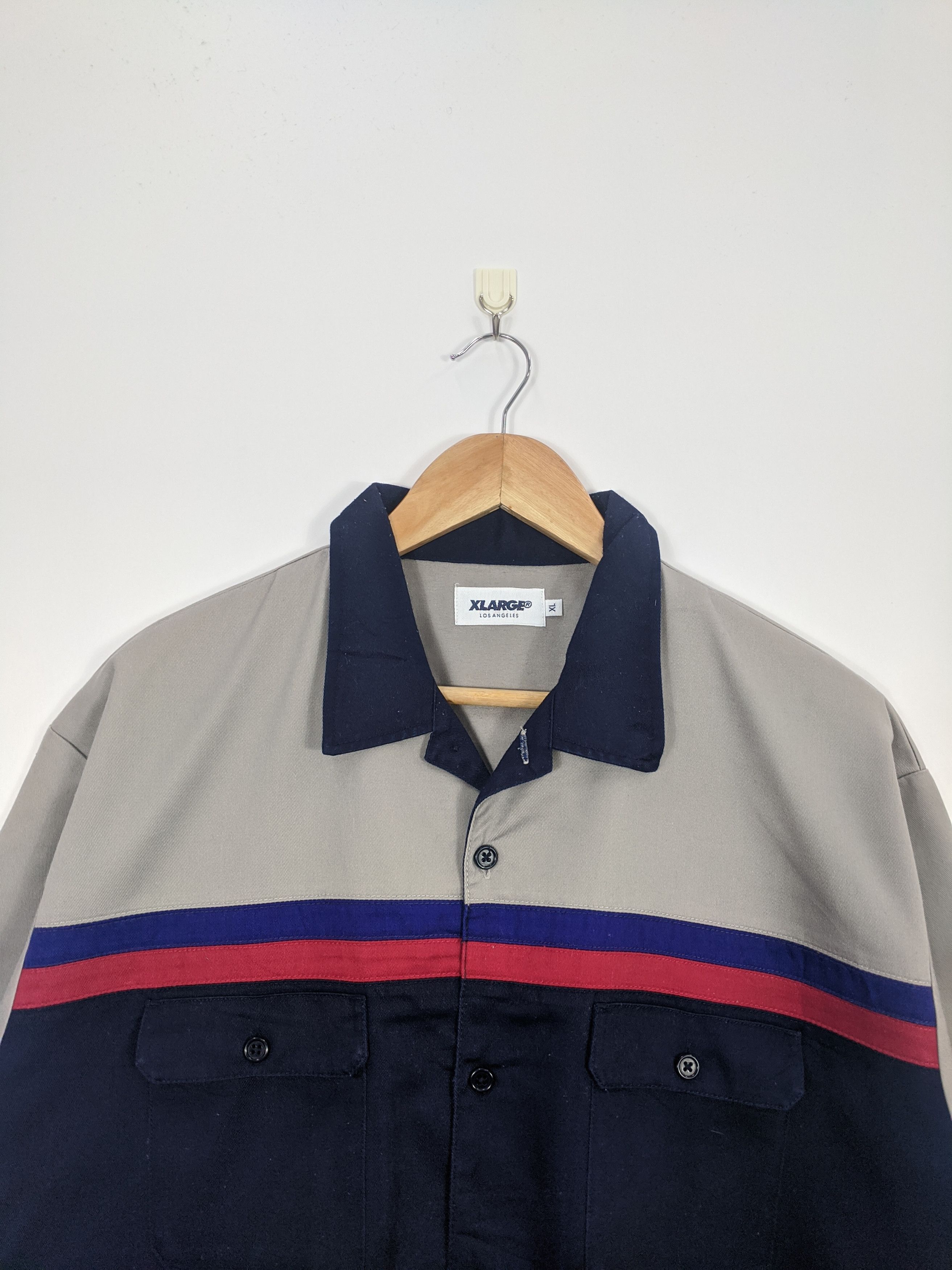 Xlarge XLarge Button Ups Worker Shirt Streetwear J0406 Size US XL / EU 56 / 4 - 2 Thumbnail
