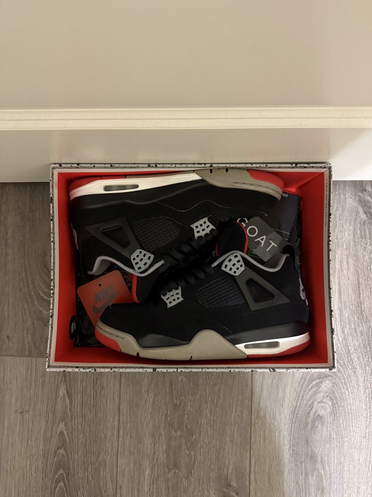Jordan Brand Jordan 4 Retro OG ‘Bred’ (2019) Size US 8.5 / EU 41-42 - 2 Thumbnail