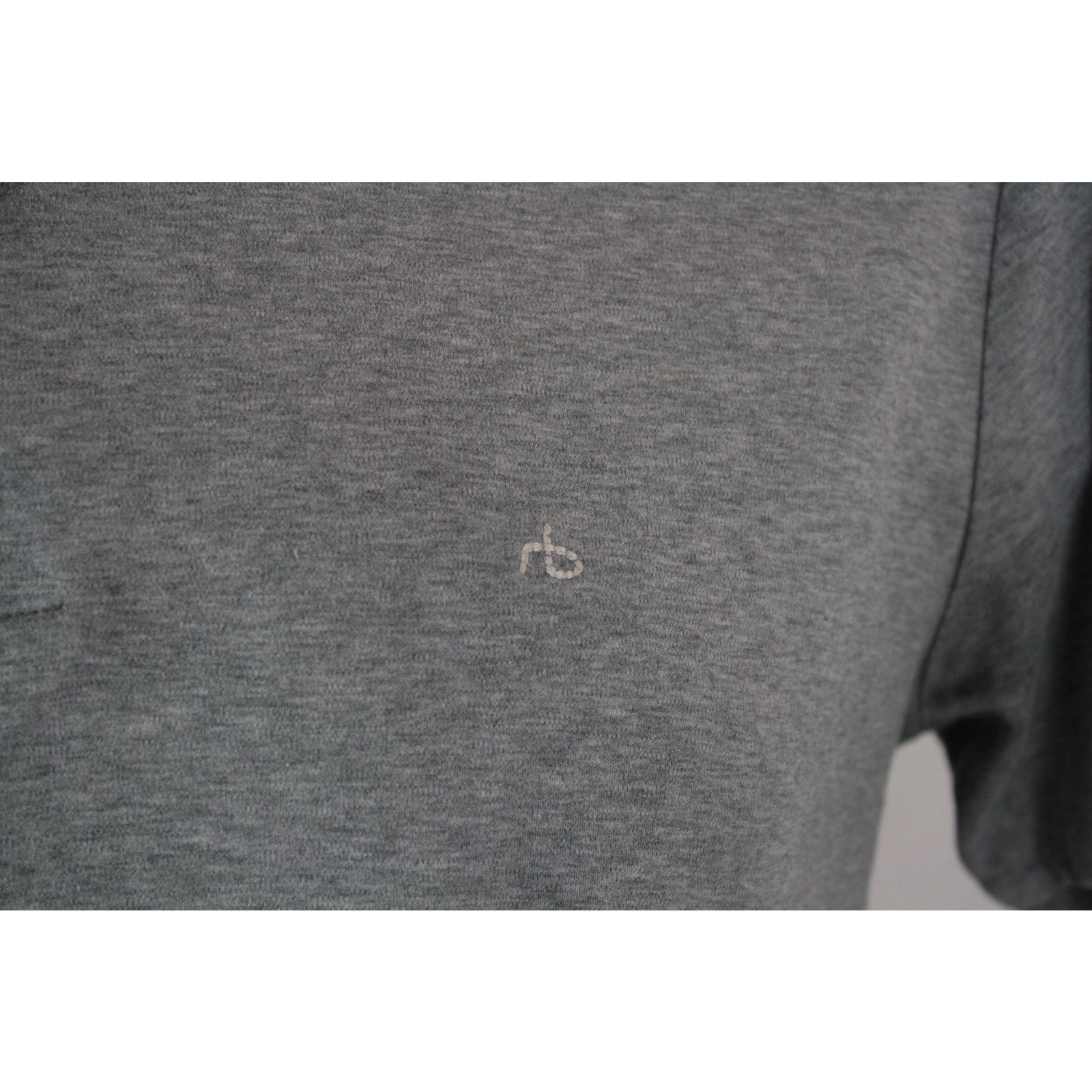 Rag & Bone Rag & Bone Crest Logo Heather Gray Short Sleeve Polo Shirt Size US M / EU 48-50 / 2 - 3 Thumbnail