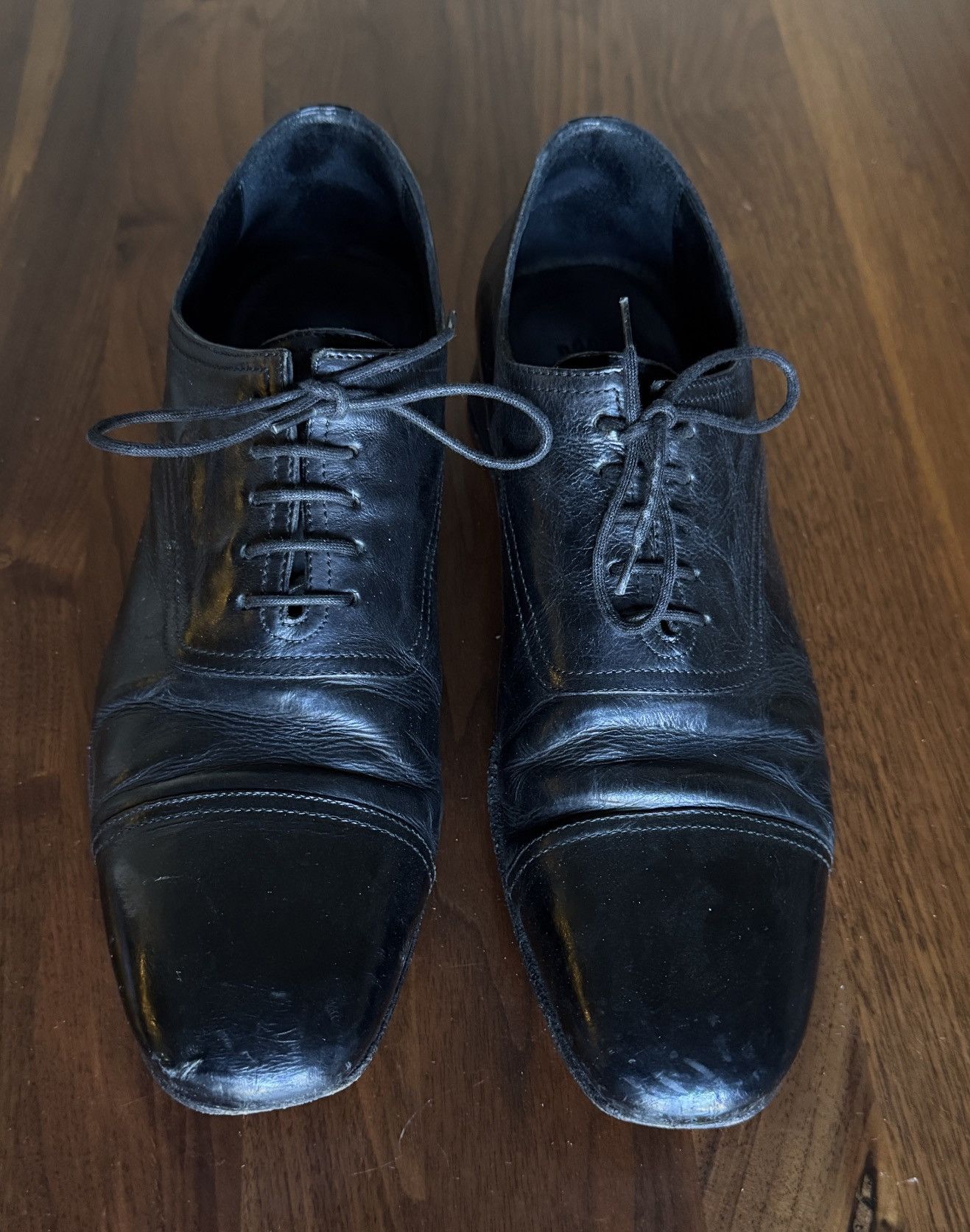 n.d.c. made by hand n.d.c. Black Cap Toe Leather Shoes Size US 10 / EU 43 - 1 Thumbnail