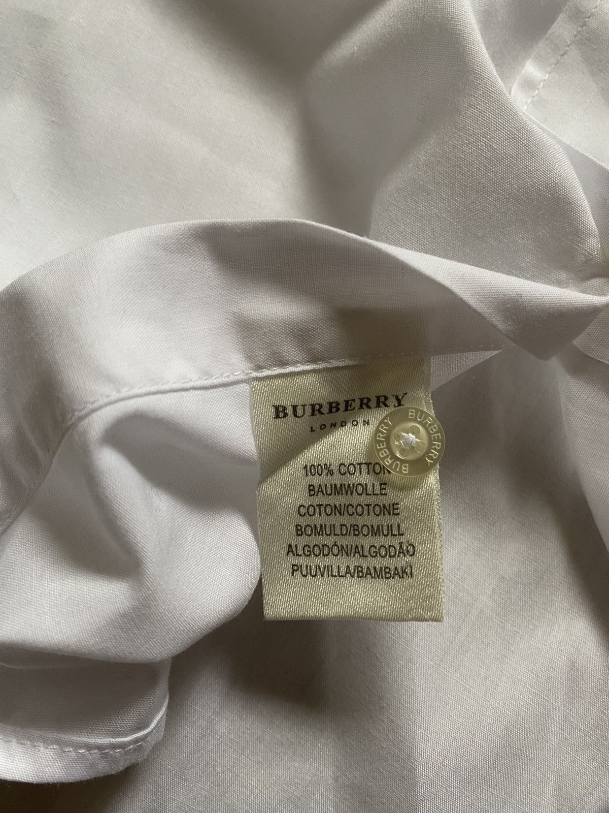 Burberry Burberry White Shirt Size 44R - 5 Thumbnail