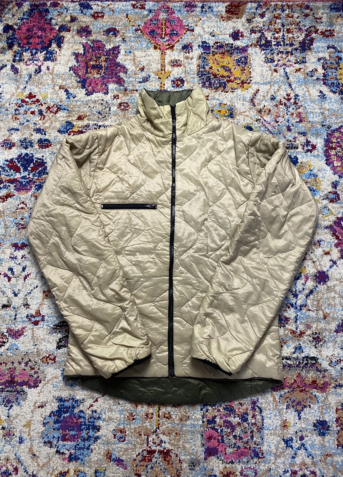 Other Olive Green Quilt Pad Lining Reversible Field Light Jacket Size US M / EU 48-50 / 2 - 3 Thumbnail