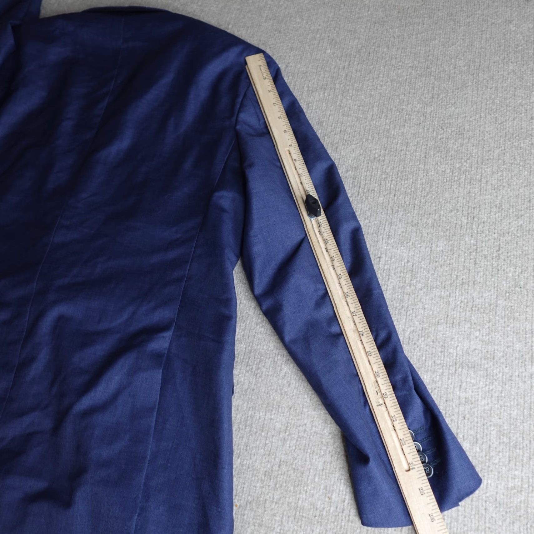 Ermenegildo Zegna Saks Fifth Ave Mens Jacket 44 Blue Ermenegildo Zegna Cloth 2 Button Flat Front Long New Jacket Coat Size US S / EU 44-46 / 1 - 3 Thumbnail