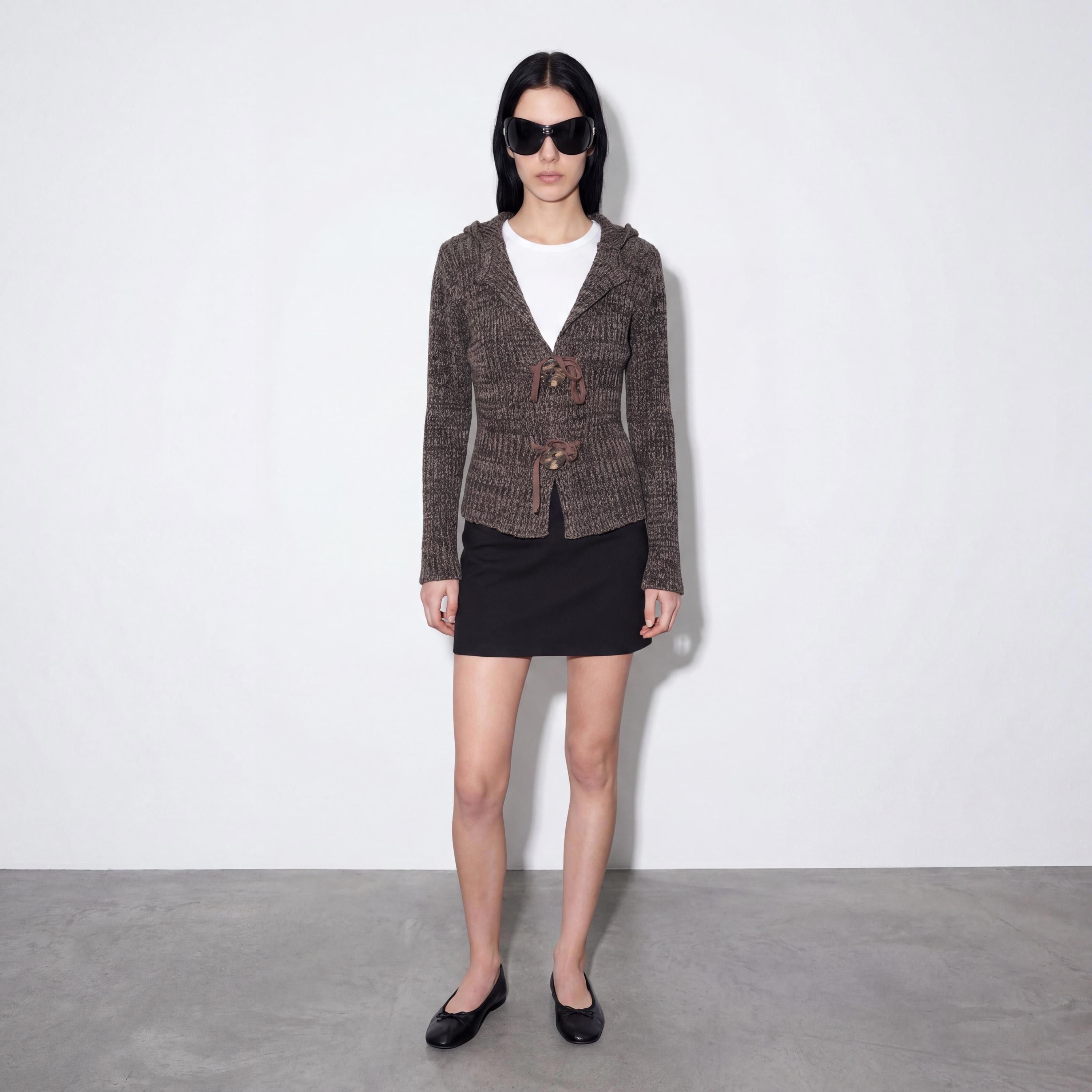 Other The Cop Copine “Couture” Beret Knitted Hooded Cardigan Size ONE SIZE - 4 Thumbnail