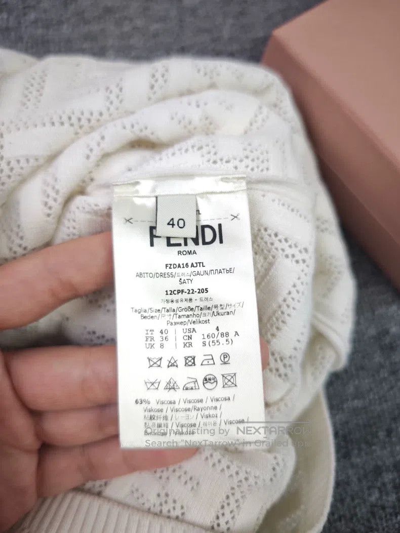 Fendi Fendi The pattern is printed on a medium-length pencil ski Size XS / US 0-2 / IT 36-38 - 4 Thumbnail