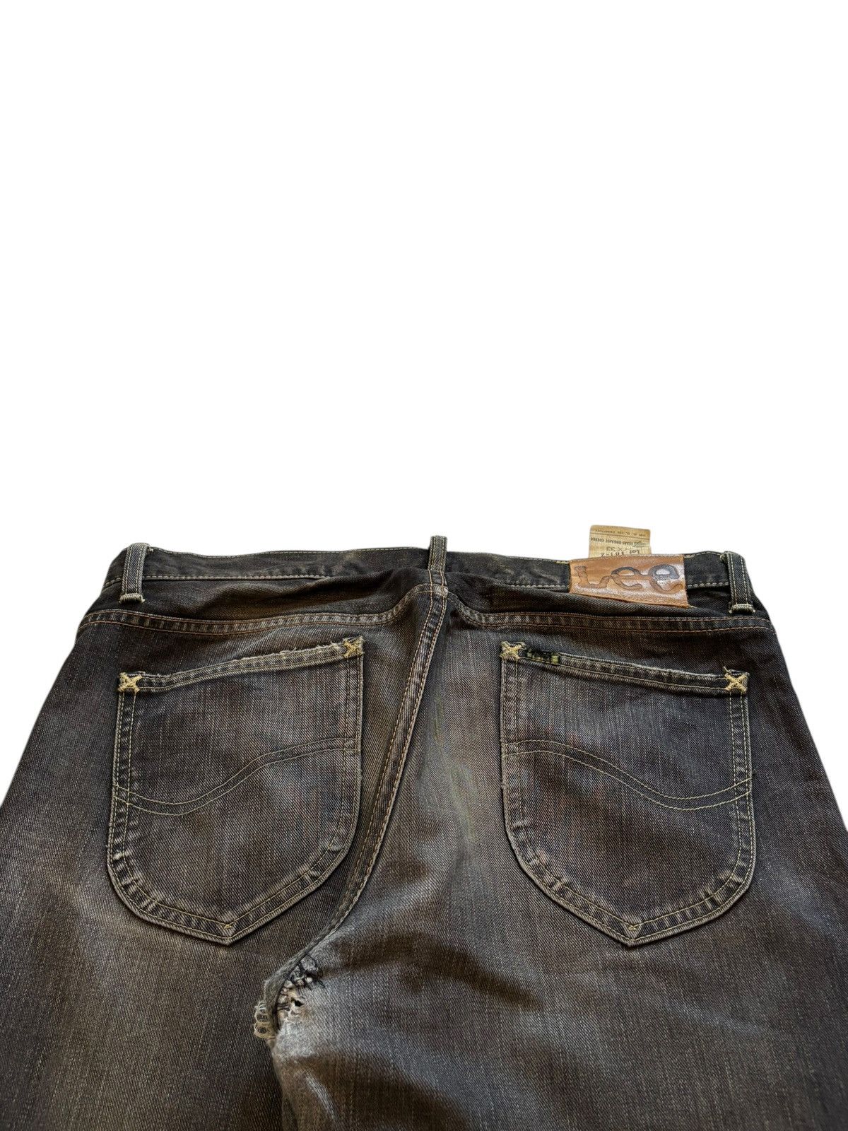 Lee Vintage Lee Rusty Wash Distressed Loose Baggy Jeans Size US 34 / EU 50 - 9 Thumbnail