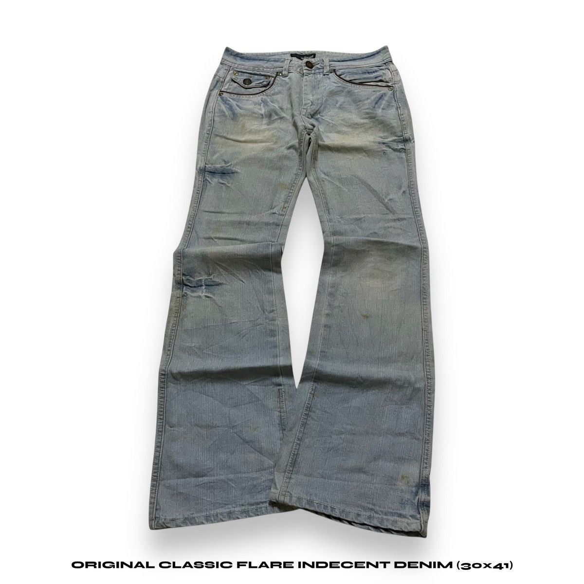 If Six Was Nine ORIGINAL CLASSIC FLARE INDECENT DENIM (30×41) Size US 30 / EU 46 - 1 Thumbnail