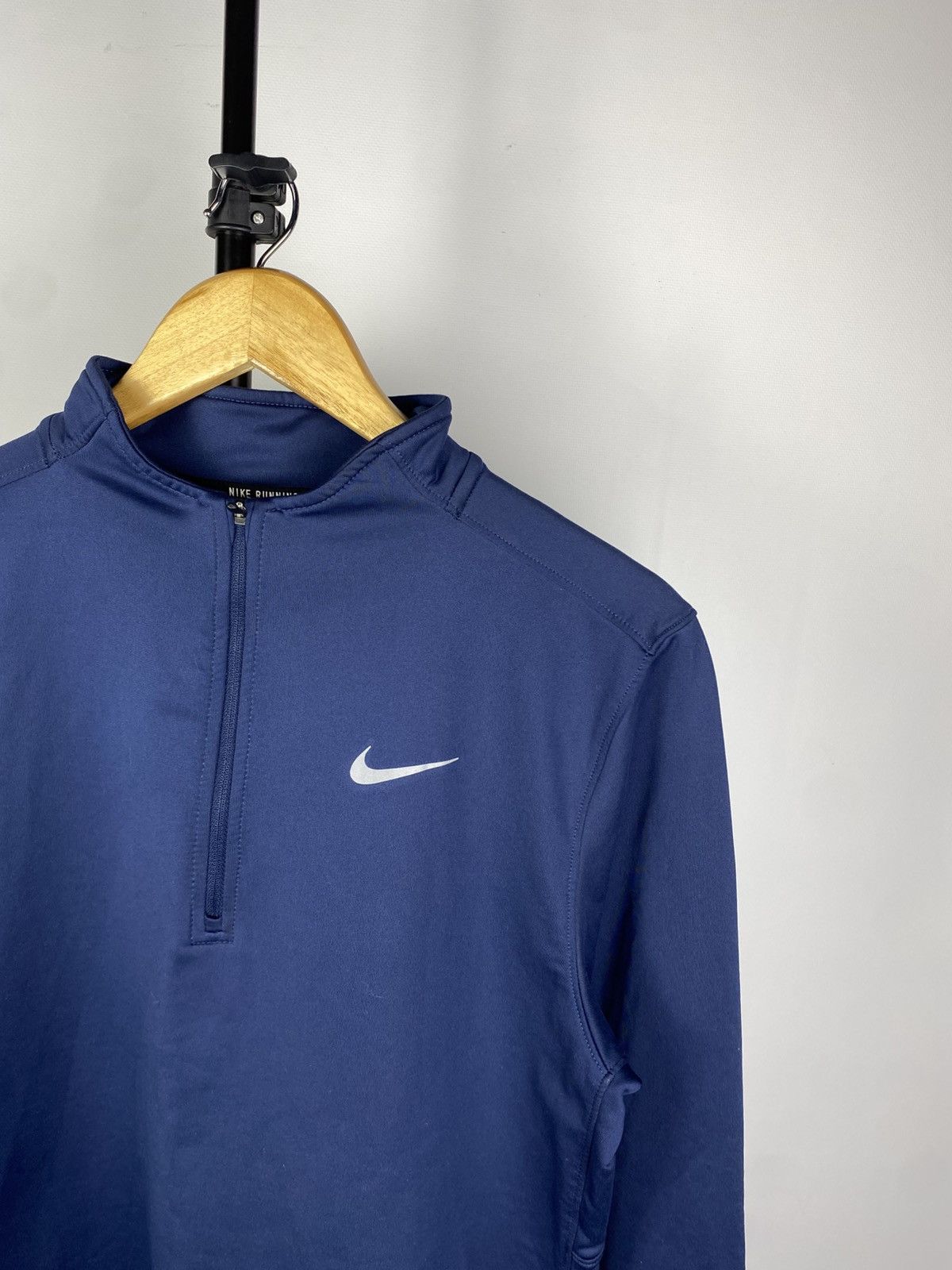 Nike × Vintage Vintage Zip 1/4Nike Mini Swoosh Embroidery Logo Sweatshirt Size US M / EU 48-50 / 2 - 3 Thumbnail