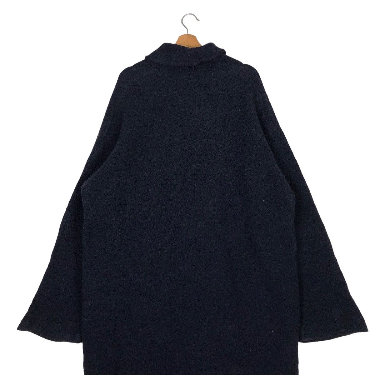 Issey Miyake 🔥Rich Black - Long Fly Coats Jacket Jungmen Japan Size US L / EU 52-54 / 3 - 9 Thumbnail