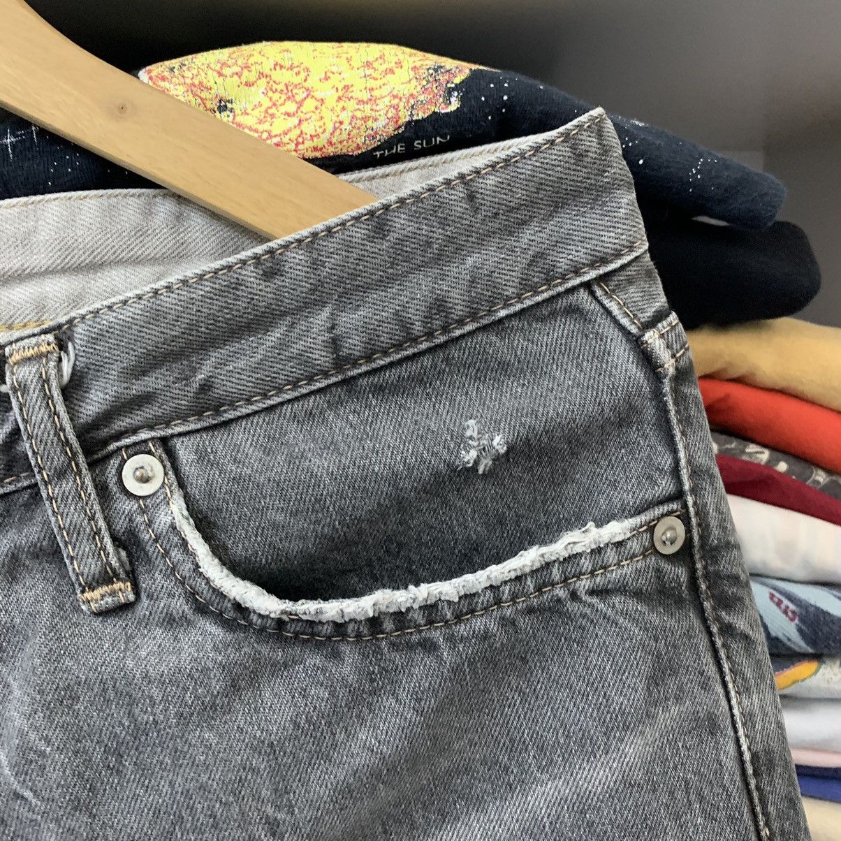 Blue Blue Japan VTG BLUE BLUE JEANS Size US 32 / EU 48 - 6 Thumbnail