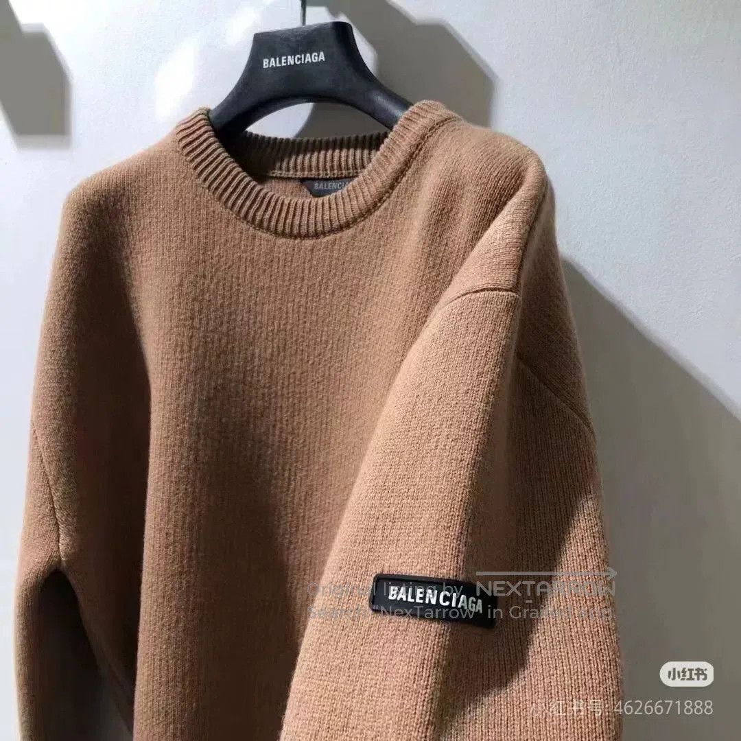 Balenciaga Balenciaga Wool Ribbed Crewneck Sweater. Size US M / EU 48-50 / 2 - 2 Thumbnail