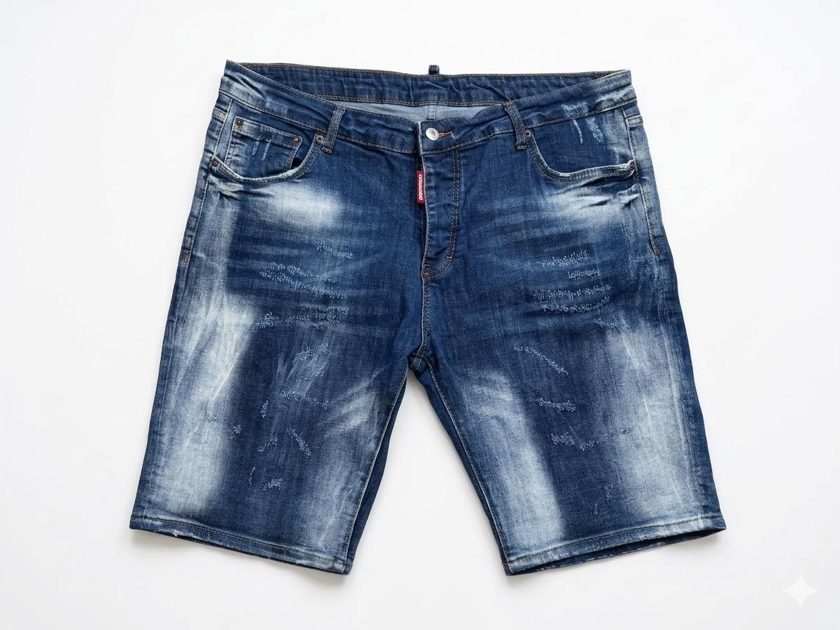 Dsquared2 DSQUARED2 Italy Distressed Fade Denim Shorts Size 56 Size US 40 / EU 56 - 2 Thumbnail