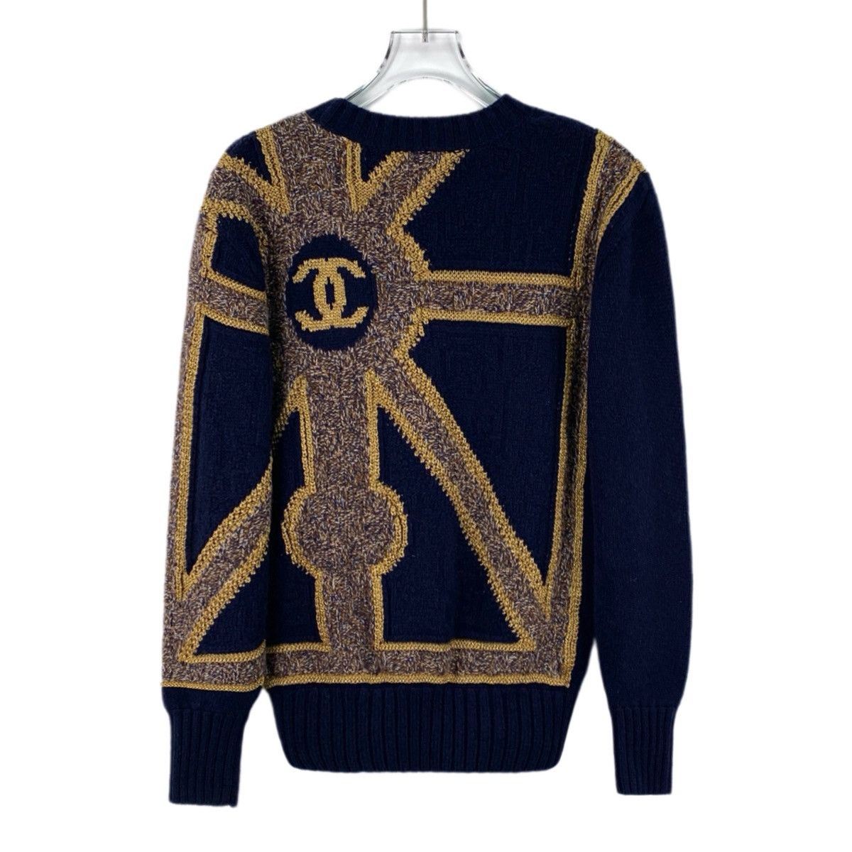 Chanel Chanel Geometric Logo Long Sleeve Knit Sweater K26WX Size XS / US 0-2 / IT 36-38 - 2 Thumbnail