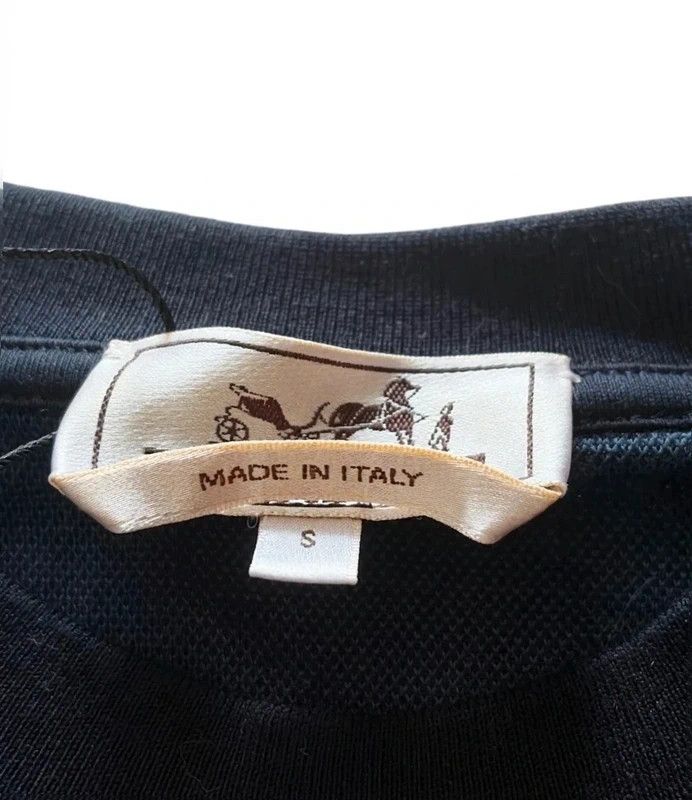 Hermes Hermès Vintage 90s Bull Motif T-Shirt Navy Blue Size S Size US S / EU 44-46 / 1 - 3 Thumbnail