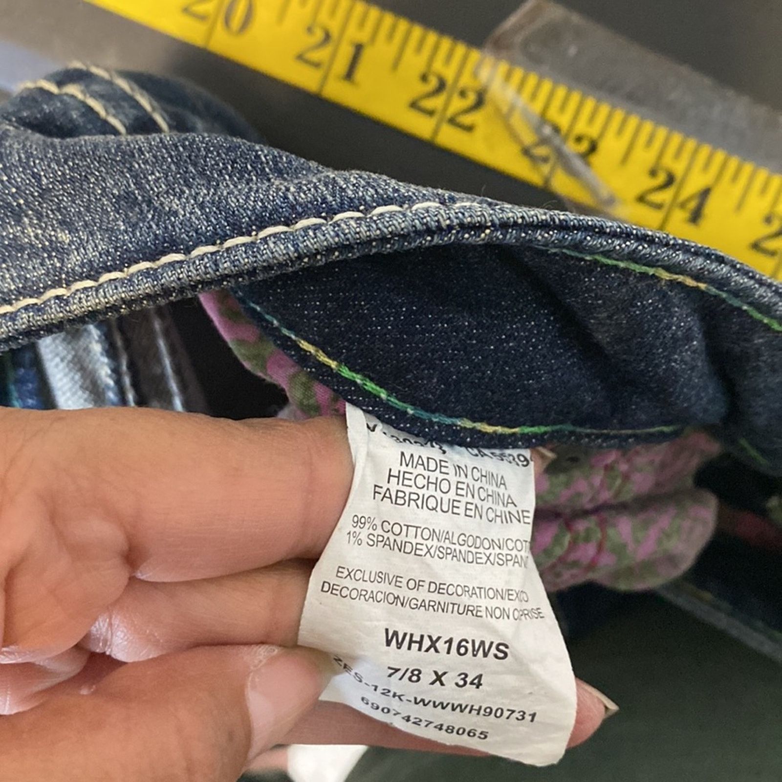 Wrangler Wrangler Rock 47 wing embroidered sparkle Low rise bootcut Size 27" / US 4 / IT 40 - 7 Thumbnail