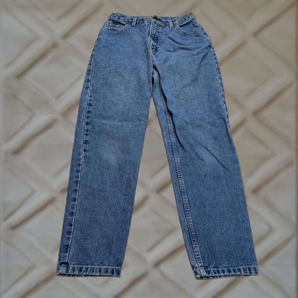 Vintage St John's Bay Jeans Mom Jeans Womens 12 Blue Denim Straight 28x29 High Rise Pant Size 34" / US 12 / IT 48 - 1 Thumbnail