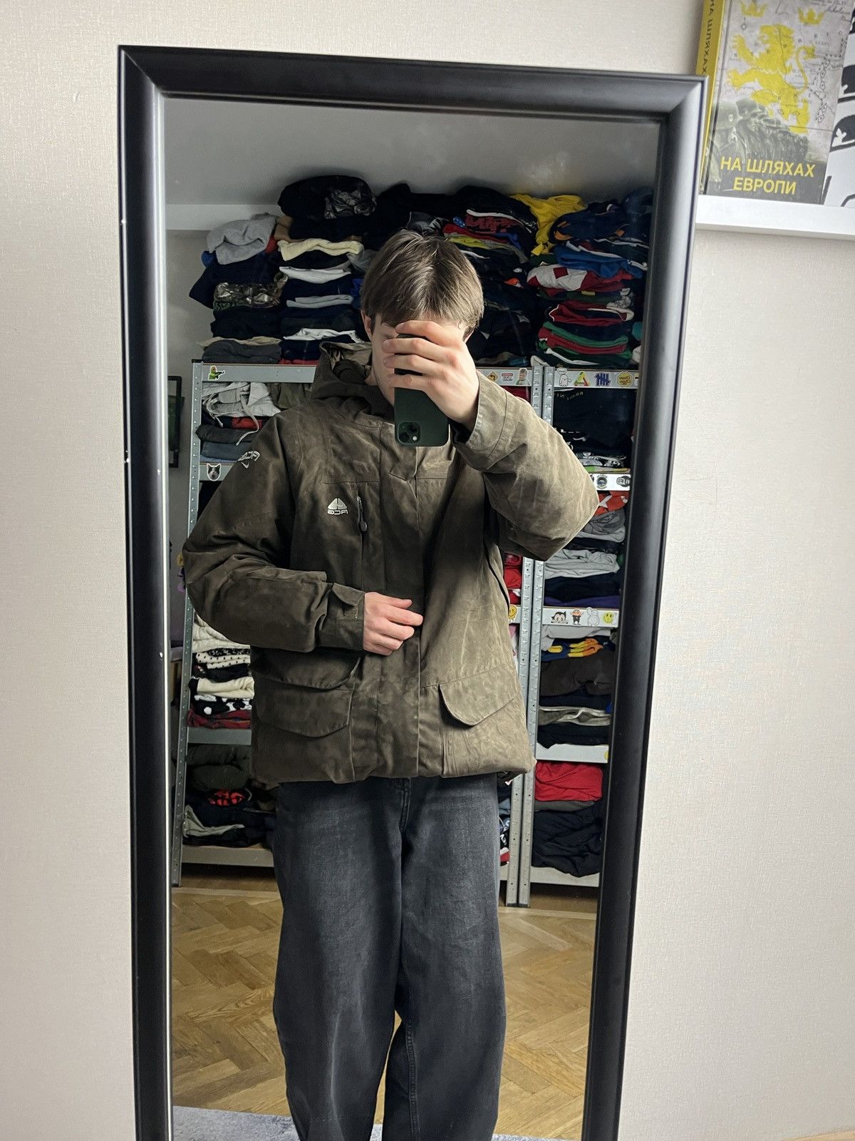 Nike Vintage Nike ACG Suede Brown Down Puffer Jacket Rare Hype Size US L / EU 52-54 / 3 - 2 Thumbnail