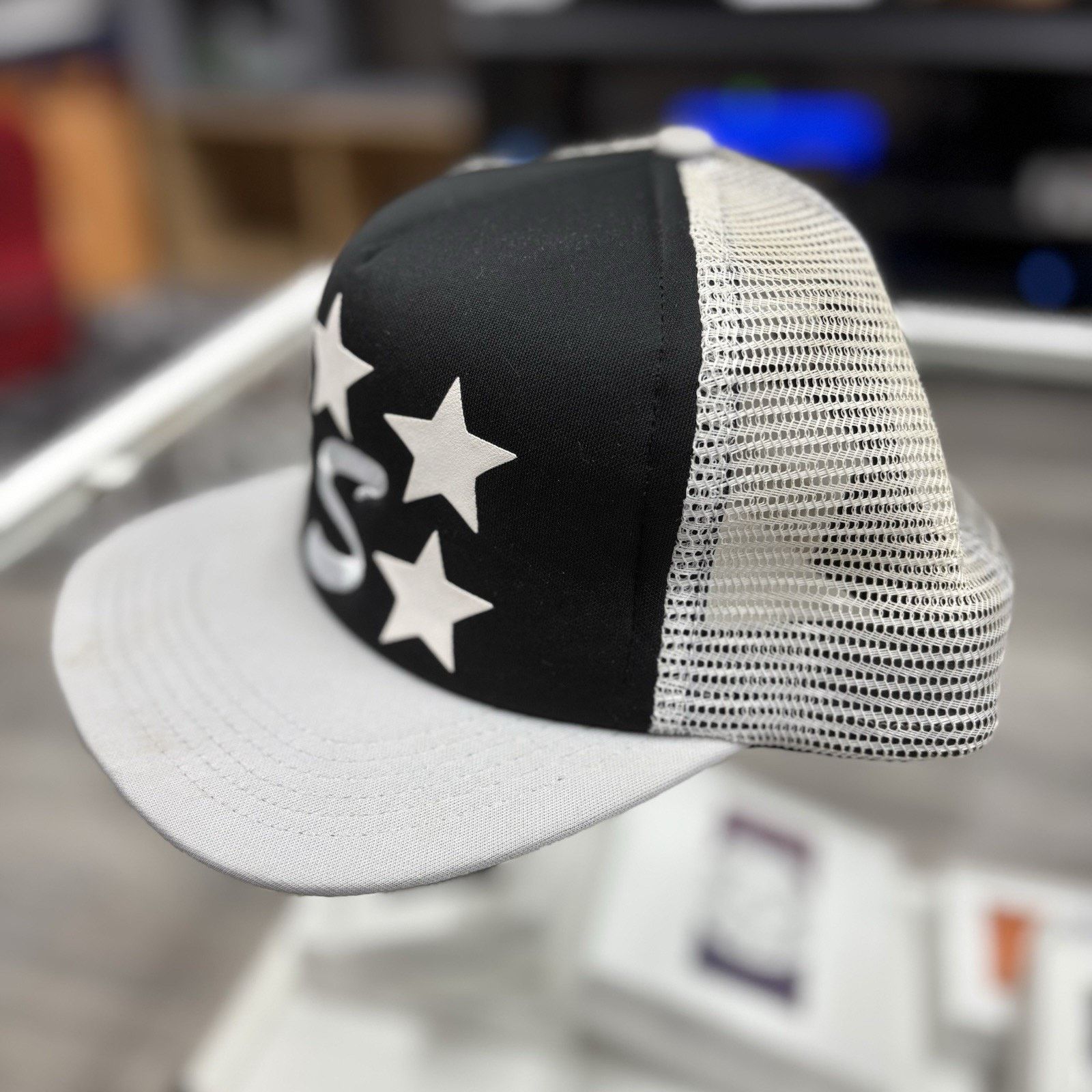Supreme Supreme 2013 Star Mesh SnapBack ' Black ' | GOOD CONDITION! Size ONE SIZE - 2 Thumbnail