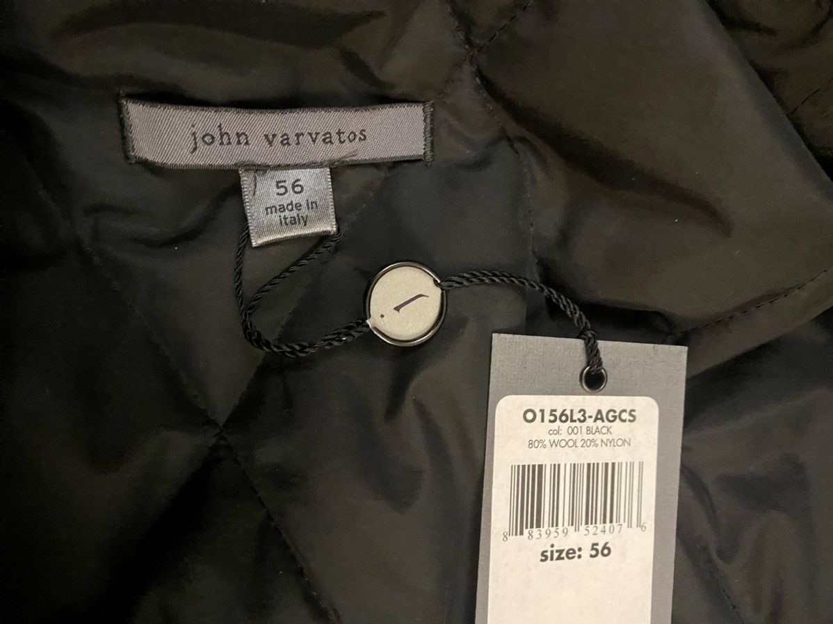 John Varvatos John Varvatos 🇮🇹 noir wool techno lined hood overcoat 56 NEW Size US XL / EU 56 / 4 - 2 Thumbnail